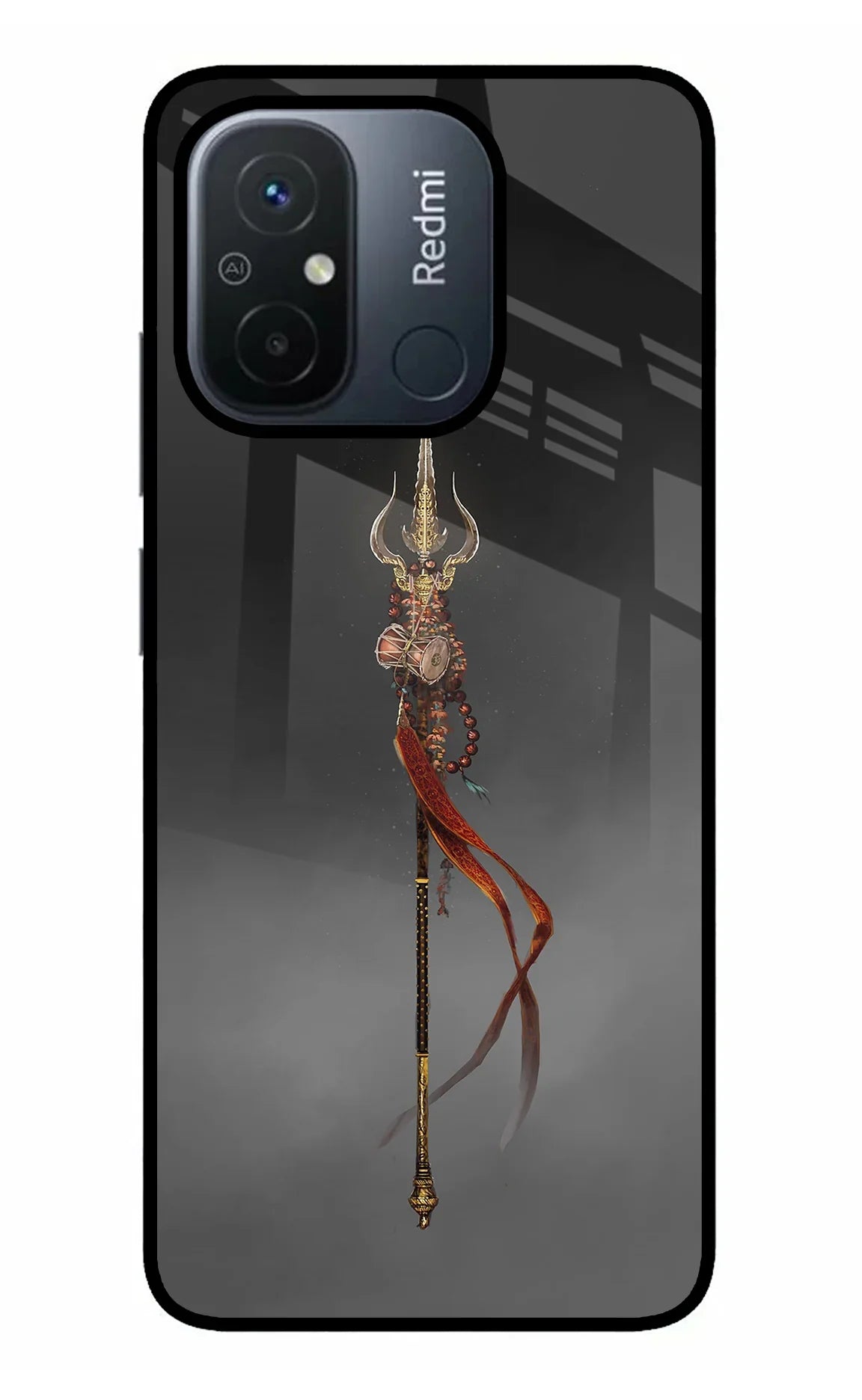 Shiv Trishul Redmi 12C Glass Case - Shiv Trishul Redmi 12C Glass Case Shiv Trishul Redmi 12C Glass Case
