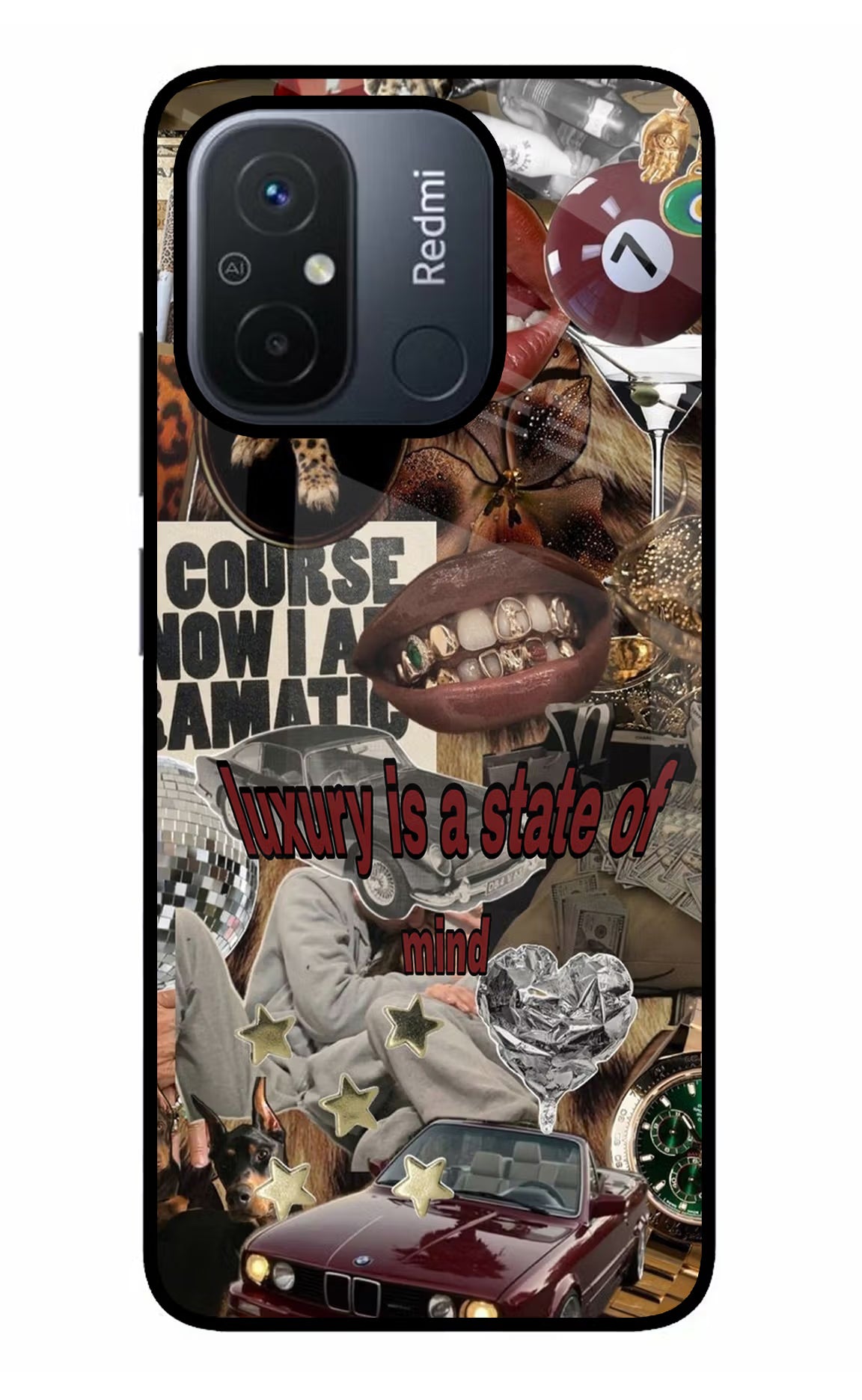 Luxury Redmi 12C Glass Case - Luxury Redmi 12C Glass Case Luxury Redmi 12C Glass Case