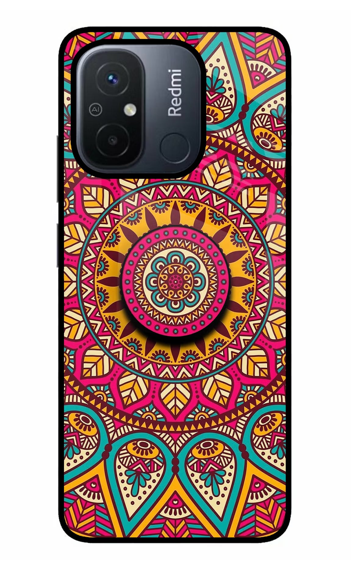 Mandala Redmi 12C Pop Case - Mandala Redmi 12C Pop Case by Casekaro Mandala Redmi 12C Pop Case by Casekaro