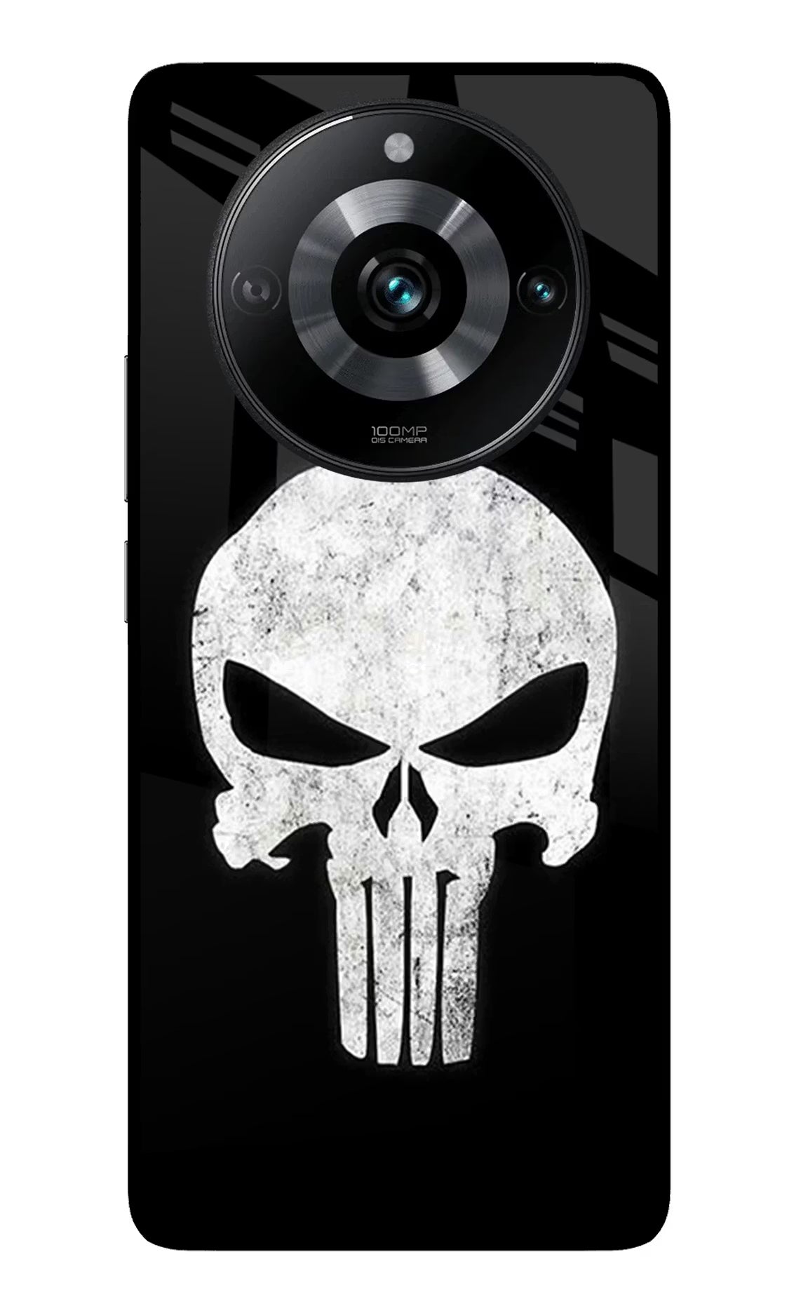 Punisher Skull Realme 11 Pro/Pro+ 5G Glass Case - Punisher Skull Realme 11 Pro/Pro+ 5G Glass Case Punisher Skull Realme 11 Pro/Pro+ 5G Glass Case