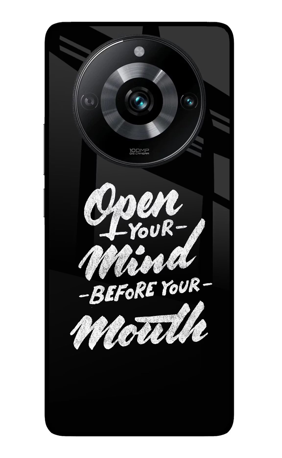 Open Your Mind Before Your Mouth Realme 11 Pro/Pro+ 5G Glass Case - Open Your Mind Before Your Mouth Realme 11 Pro/Pro+ 5G Glass Case Open Your Mind Before Your Mouth Realme 11 Pro/Pro+ 5G Glass Case