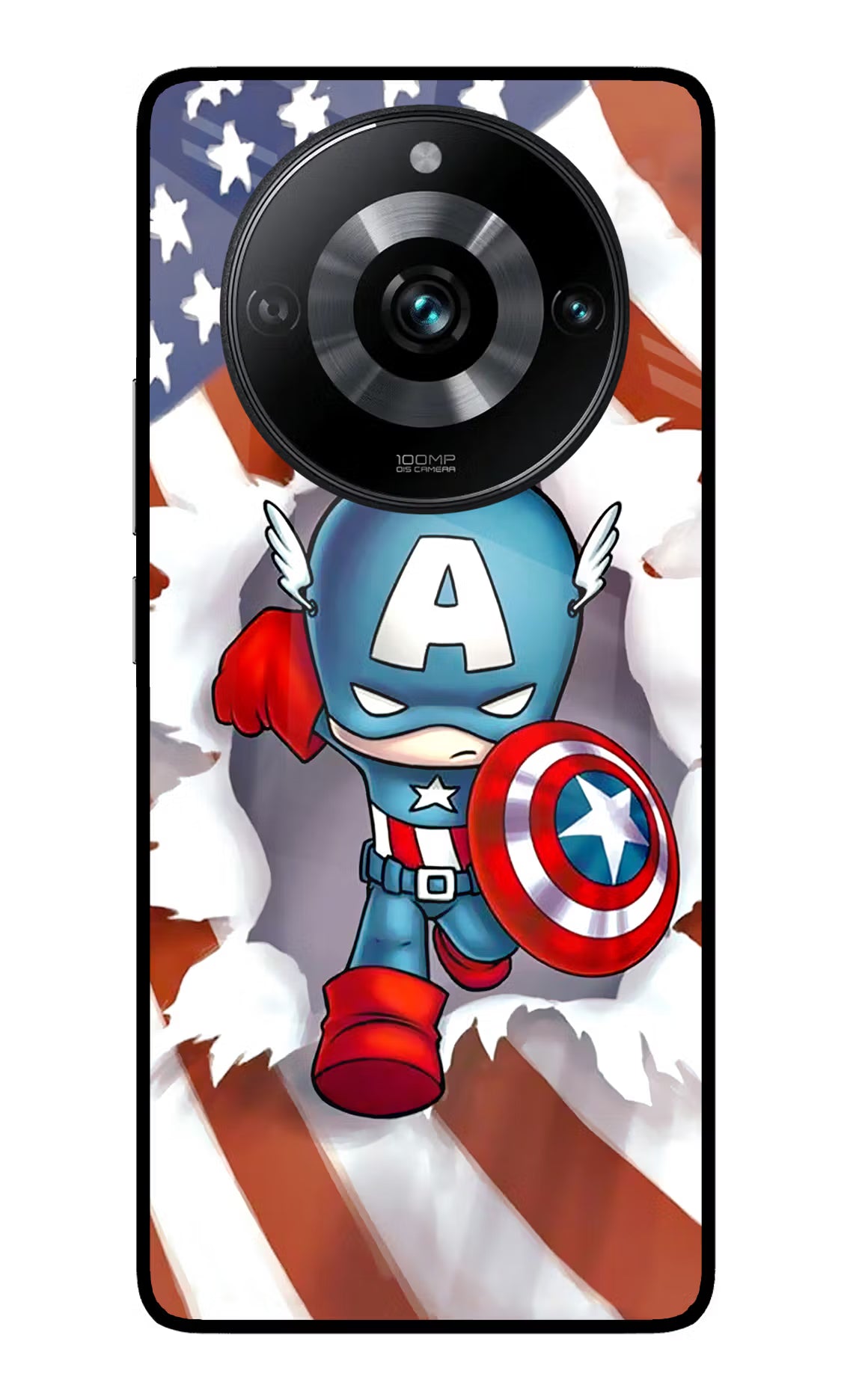 Captain America Realme 11 Pro/Pro+ 5G Glass Case - Captain America Realme 11 Pro/Pro+ 5G Glass Case Captain America Realme 11 Pro/Pro+ 5G Glass Case