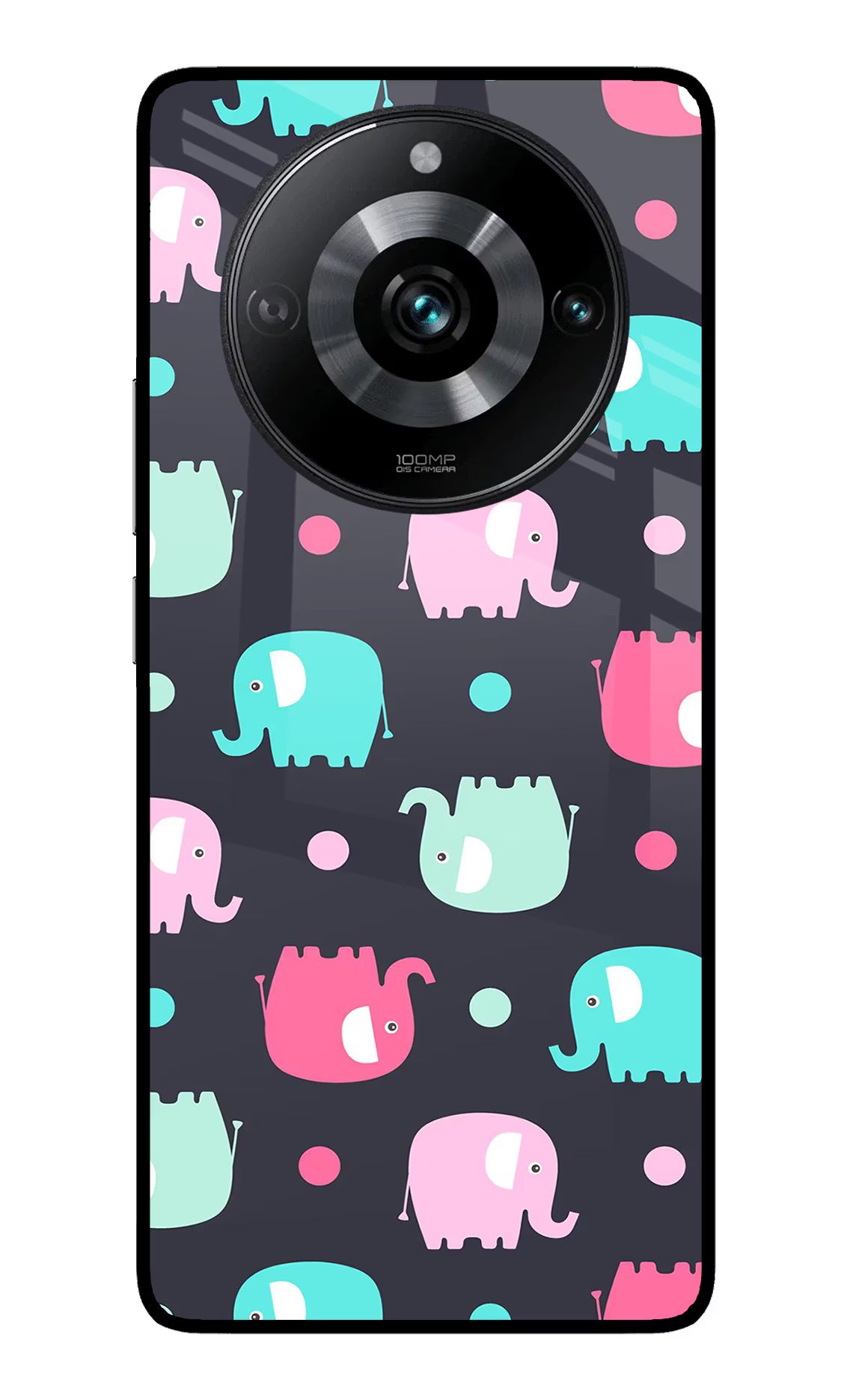Elephants Realme 11 Pro/Pro+ 5G Glass Case - Elephants Realme 11 Pro/Pro+ 5G Glass Case Elephants Realme 11 Pro/Pro+ 5G Glass Case