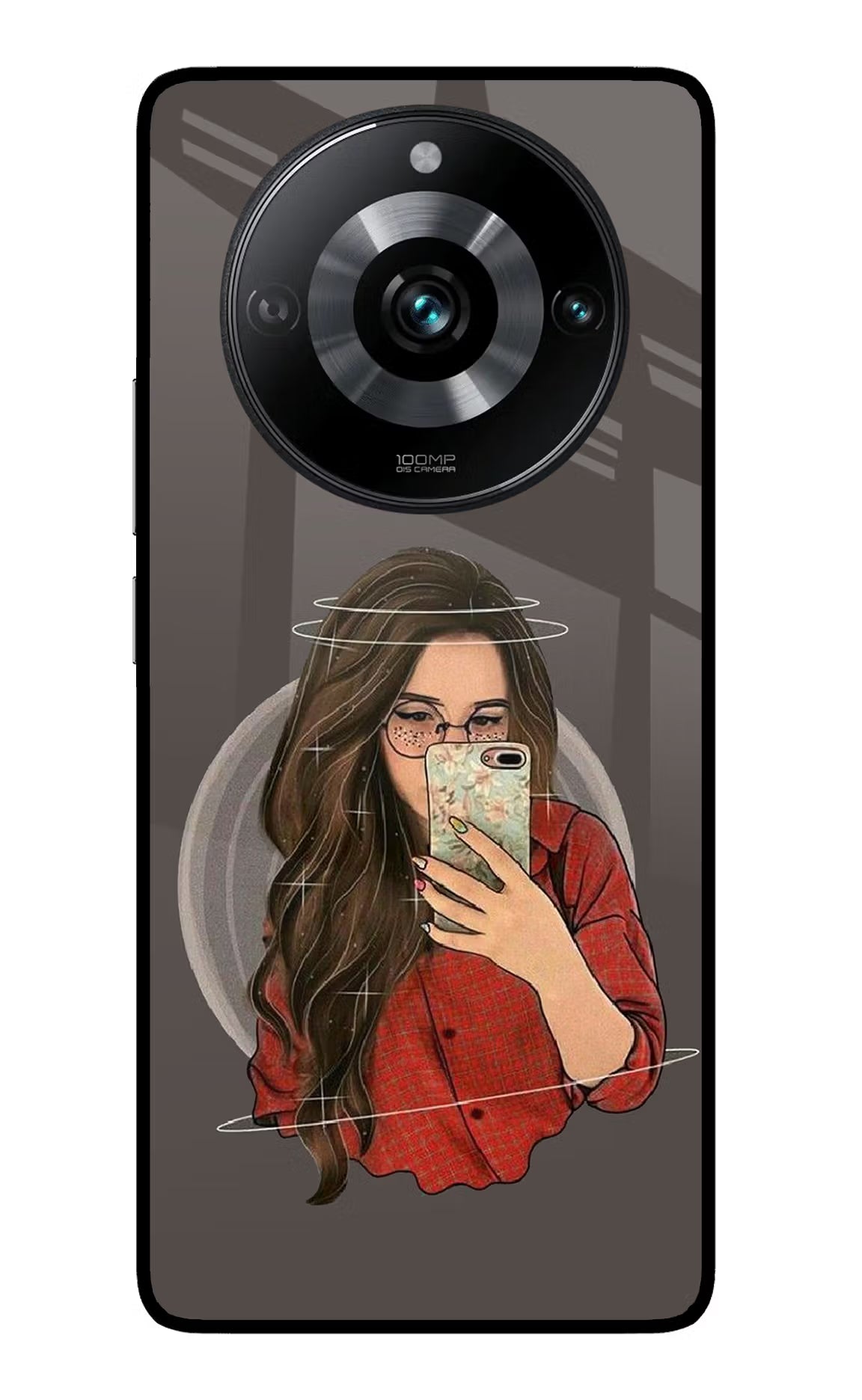 Selfie Queen Realme 11 Pro/Pro+ 5G Back Cover - Selfie Queen Realme 11 Pro/Pro+ 5G Glass Case Back Cover by Casekaro Selfie Queen Realme 11 Pro/Pro+ 5G Glass Case Back Cover by Casekaro