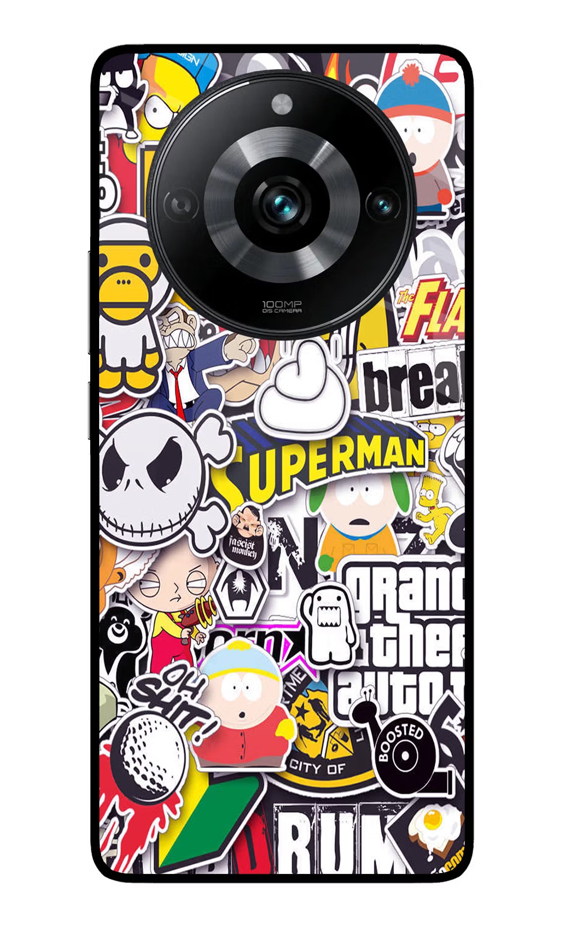 Sticker Bomb Realme 11 Pro/Pro+ 5G Glass Case - Sticker Bomb Realme 11 Pro/Pro+ 5G Glass Case Sticker Bomb Realme 11 Pro/Pro+ 5G Glass Case