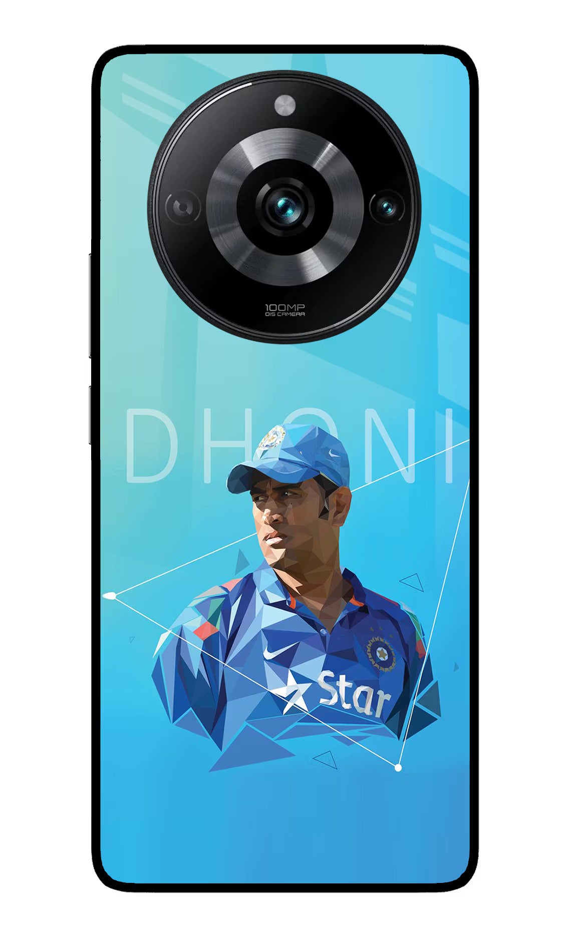 Dhoni Artwork Realme 11 Pro/Pro+ 5G Back Cover - Dhoni Artwork Realme 11 Pro/Pro+ 5G Glass Case Back Cover by Casekaro Dhoni Artwork Realme 11 Pro/Pro+ 5G Glass Case Back Cover by Casekaro