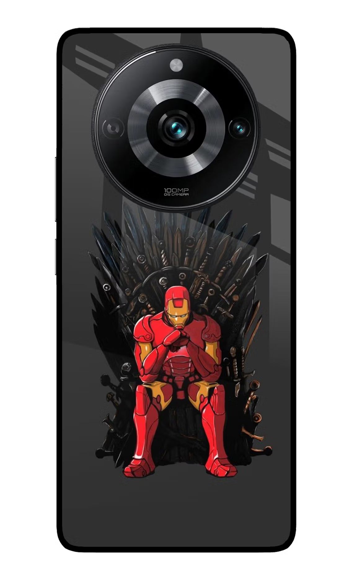 Ironman Throne Realme 11 Pro/Pro+ 5G Glass Case - Ironman Throne Realme 11 Pro/Pro+ 5G Glass Case Ironman Throne Realme 11 Pro/Pro+ 5G Glass Case