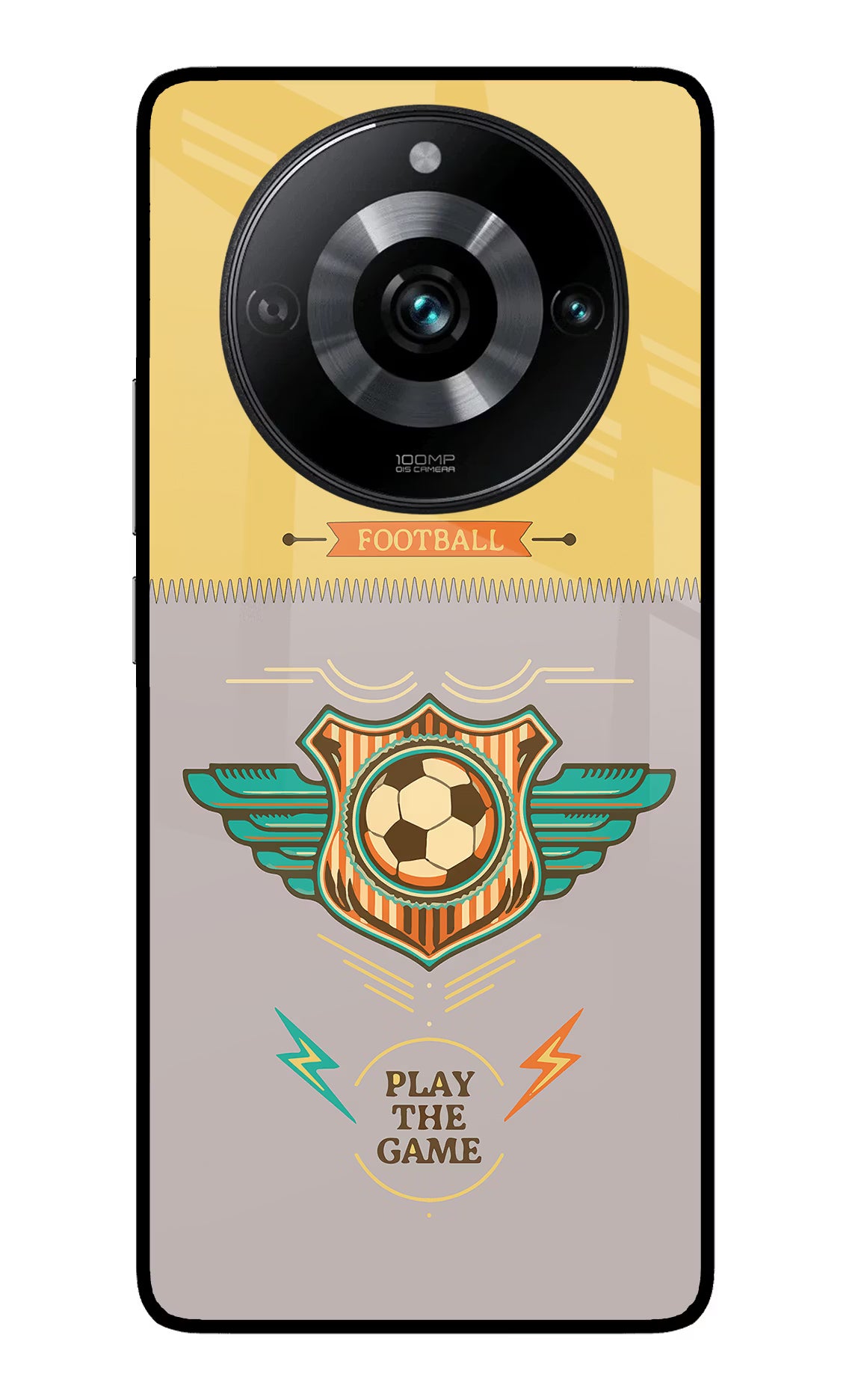 Football Realme 11 Pro/Pro+ 5G Back Cover - Football Realme 11 Pro/Pro+ 5G Glass Case Back Cover by Casekaro Football Realme 11 Pro/Pro+ 5G Glass Case Back Cover by Casekaro