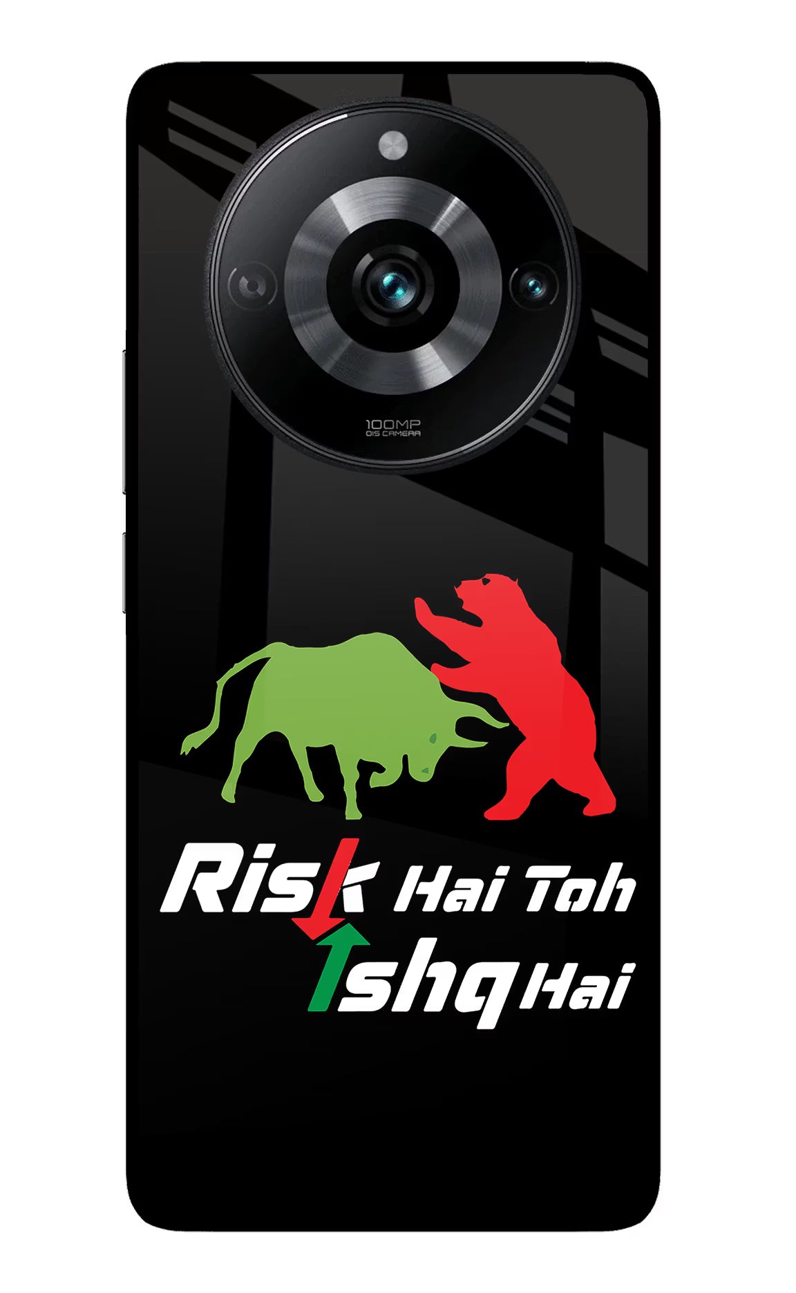 Risk Hai Toh Ishq Hai Realme 11 Pro/Pro+ 5G Back Cover - Risk Hai Toh Ishq Hai Realme 11 Pro/Pro+ 5G Glass Case Back Cover by Casekaro Risk Hai Toh Ishq Hai Realme 11 Pro/Pro+ 5G Glass Case Back Cover by Casekaro