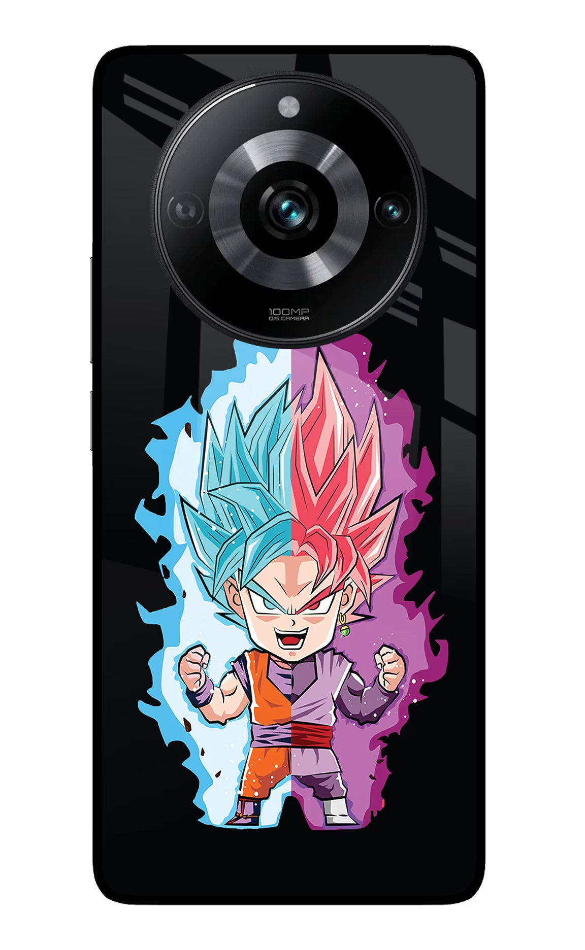 Chota Goku Realme 11 Pro/Pro+ 5G Back Cover - Chota Goku Realme 11 Pro/Pro+ 5G Glass Case Back Cover by Casekaro Chota Goku Realme 11 Pro/Pro+ 5G Glass Case Back Cover by Casekaro
