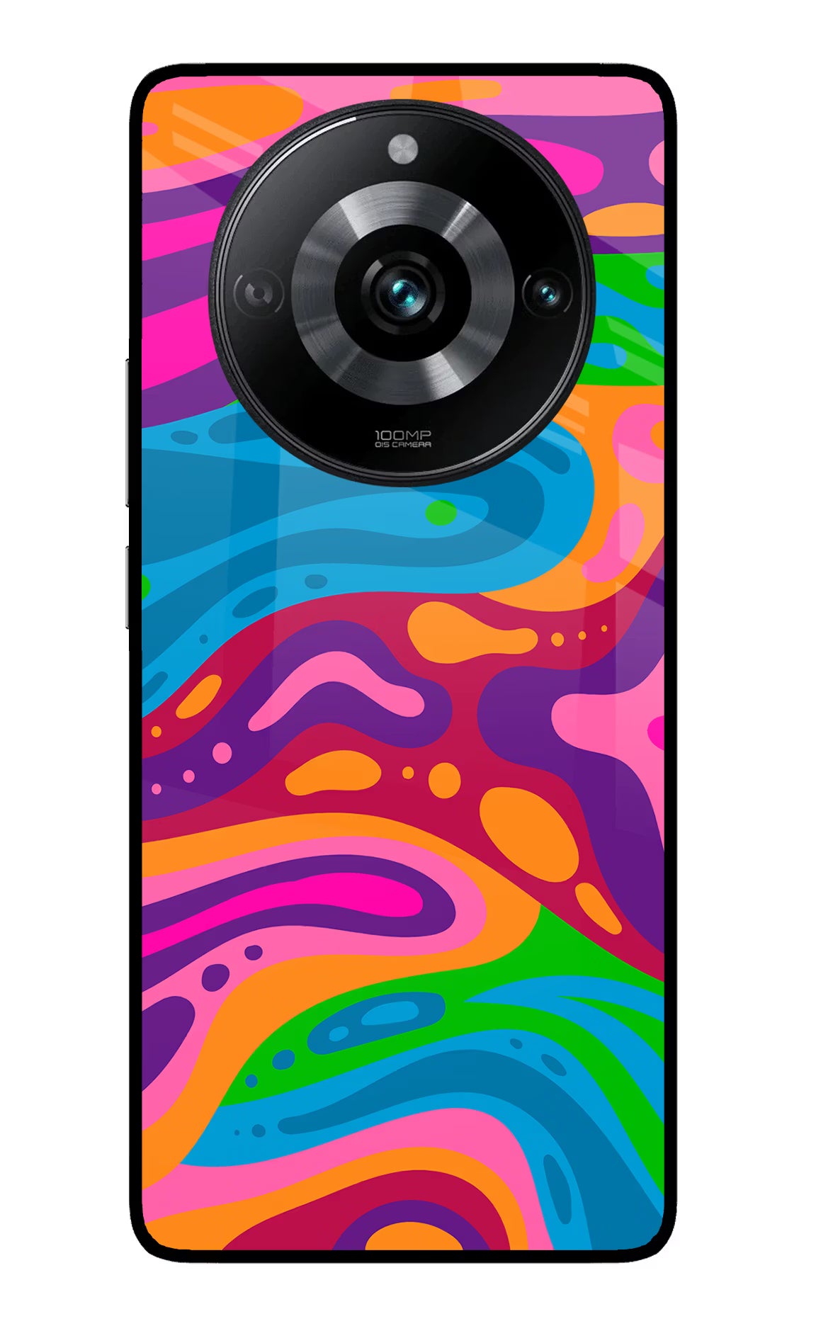 Trippy Pattern Realme 11 Pro/Pro+ 5G Back Cover - Trippy Pattern Realme 11 Pro/Pro+ 5G Glass Case Back Cover by Casekaro Trippy Pattern Realme 11 Pro/Pro+ 5G Glass Case Back Cover by Casekaro