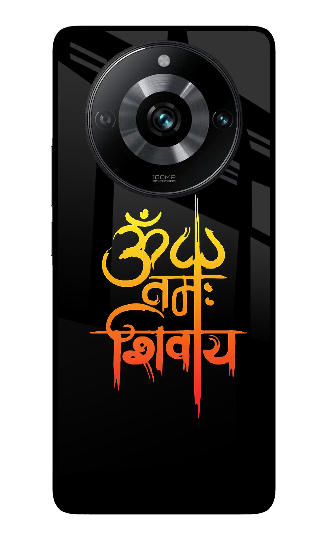 Om Namah Shivay Realme 11 Pro/Pro+ 5G Back Cover - Om Namah Shivay Realme 11 Pro/Pro+ 5G Glass Case Back Cover by Casekaro Om Namah Shivay Realme 11 Pro/Pro+ 5G Glass Case Back Cover by Casekaro