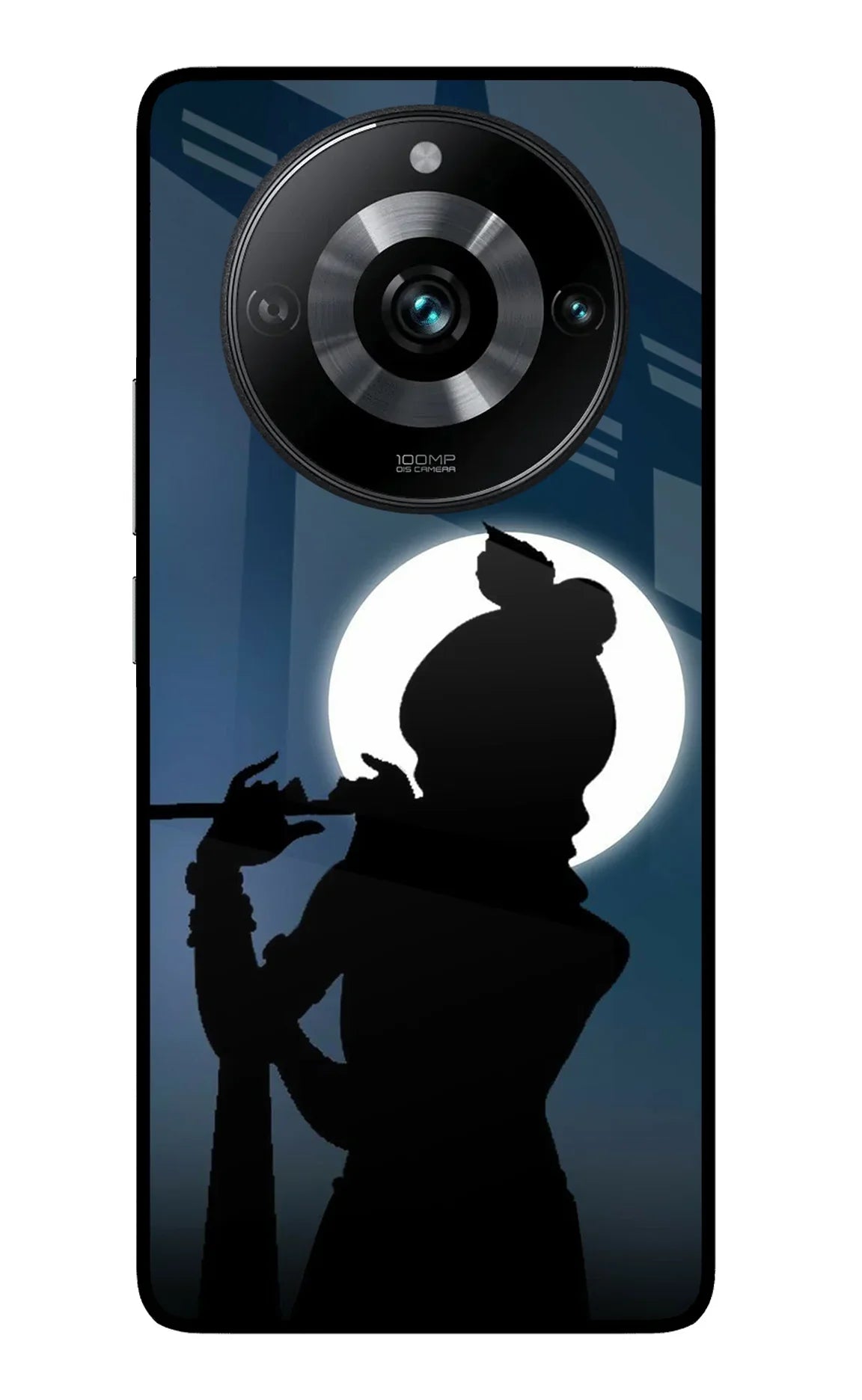 Shri Krishna Silhouette Realme 11 Pro/Pro+ 5G Glass Case - Shri Krishna Silhouette Realme 11 Pro/Pro+ 5G Glass Case Shri Krishna Silhouette Realme 11 Pro/Pro+ 5G Glass Case