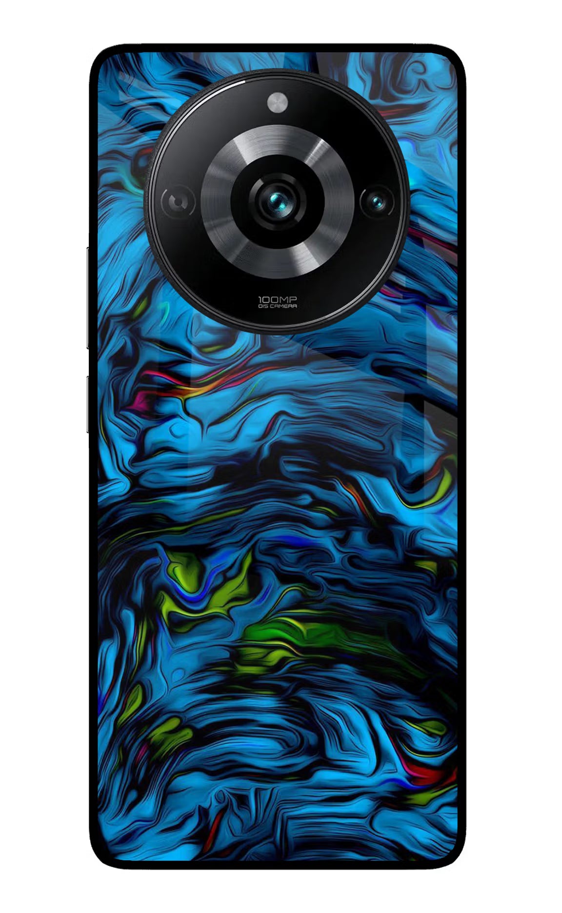 Dark Blue Abstract Realme 11 Pro/Pro+ 5G Back Cover - Dark Blue Abstract Realme 11 Pro/Pro+ 5G Glass Case Back Cover by Casekaro Dark Blue Abstract Realme 11 Pro/Pro+ 5G Glass Case Back Cover by Casekaro