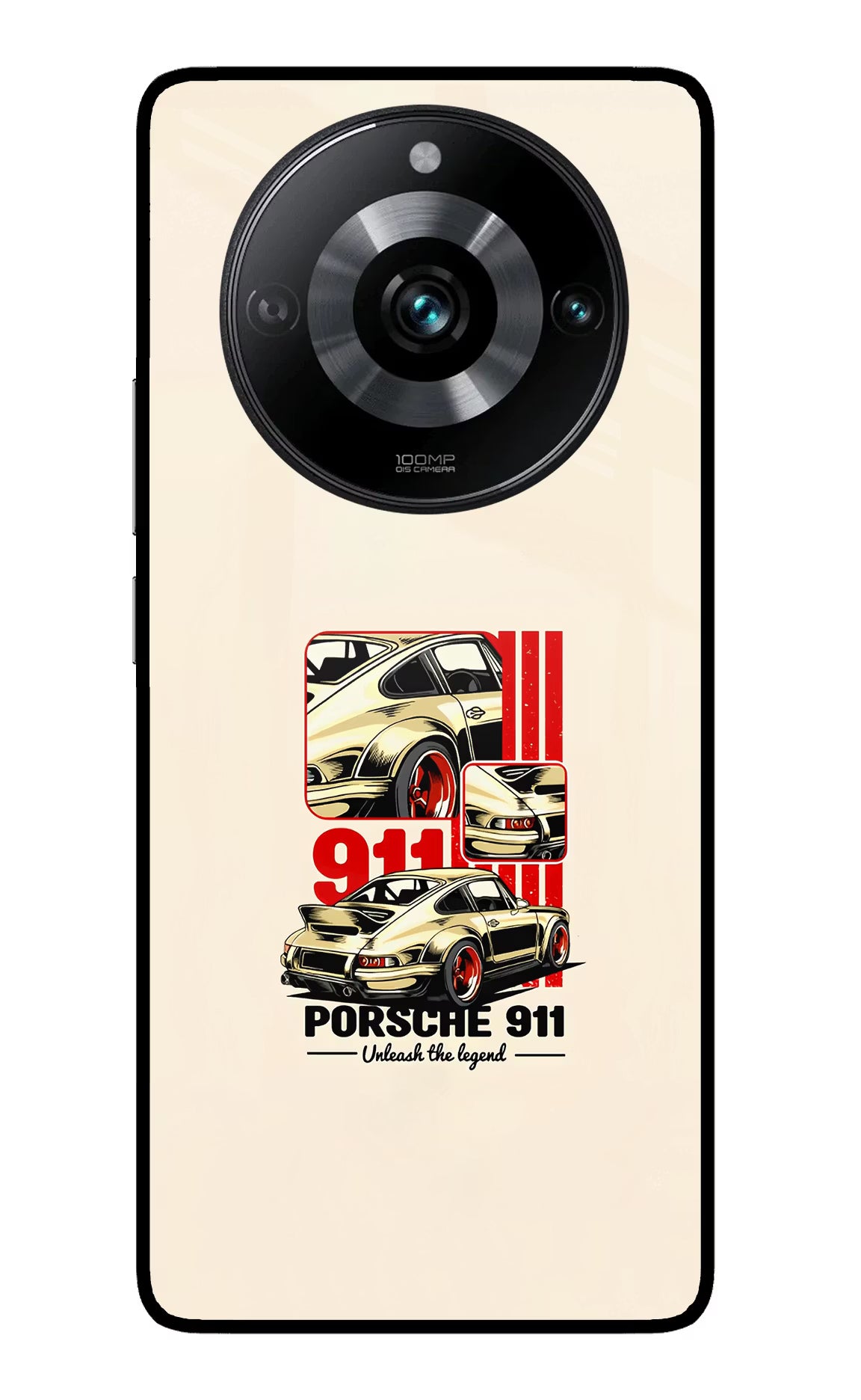 Classic Porsche 911 Realme 11 Pro/Pro+ 5G Back Cover - Classic Porsche 911 Realme 11 Pro/Pro+ 5G Glass Case Back Cover by Casekaro Classic Porsche 911 Realme 11 Pro/Pro+ 5G Glass Case Back Cover by Casekaro