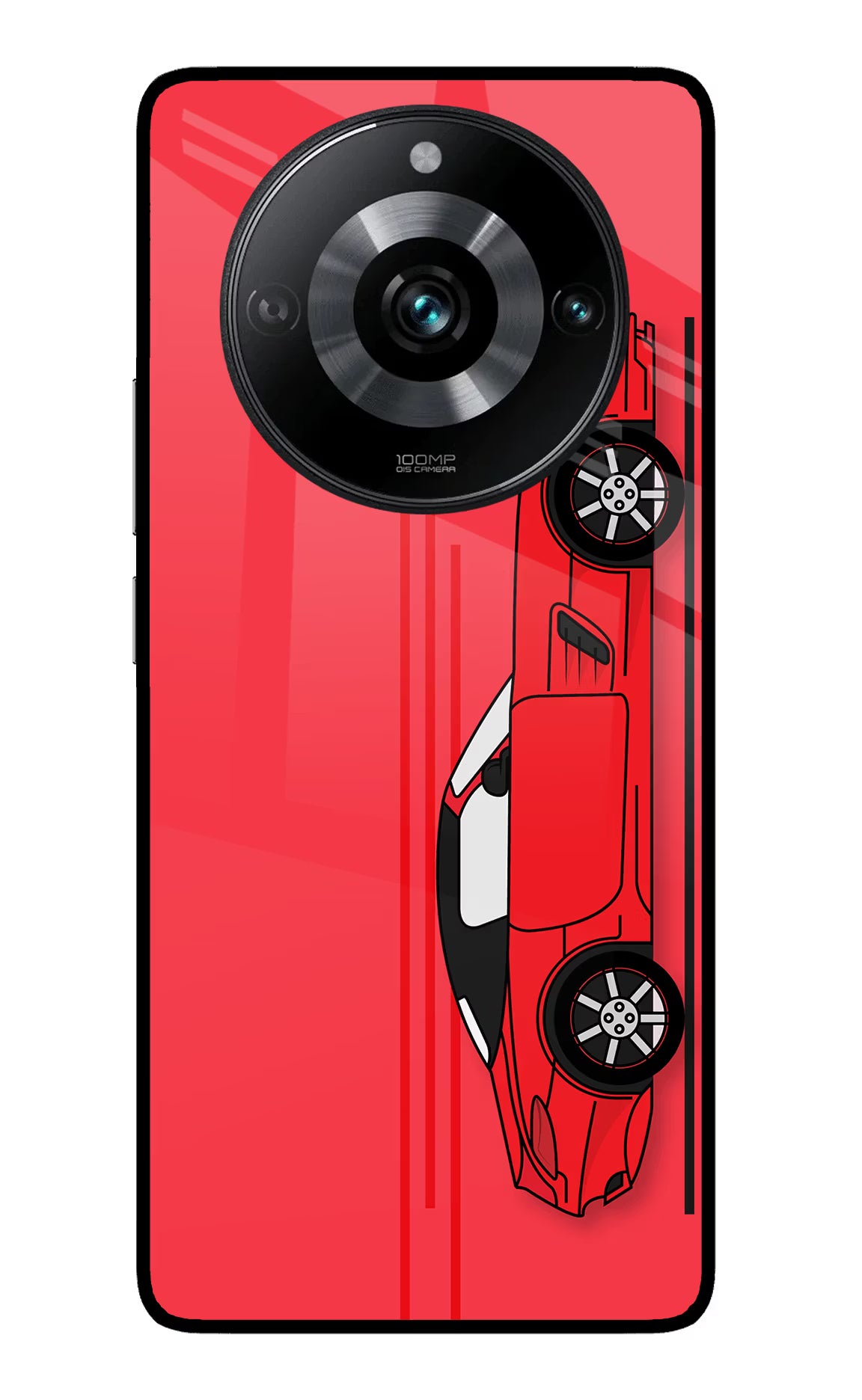 Red Velocity Realme 11 Pro/Pro+ 5G Glass Case - Red Velocity Realme 11 Pro/Pro+ 5G Glass Case Red Velocity Realme 11 Pro/Pro+ 5G Glass Case