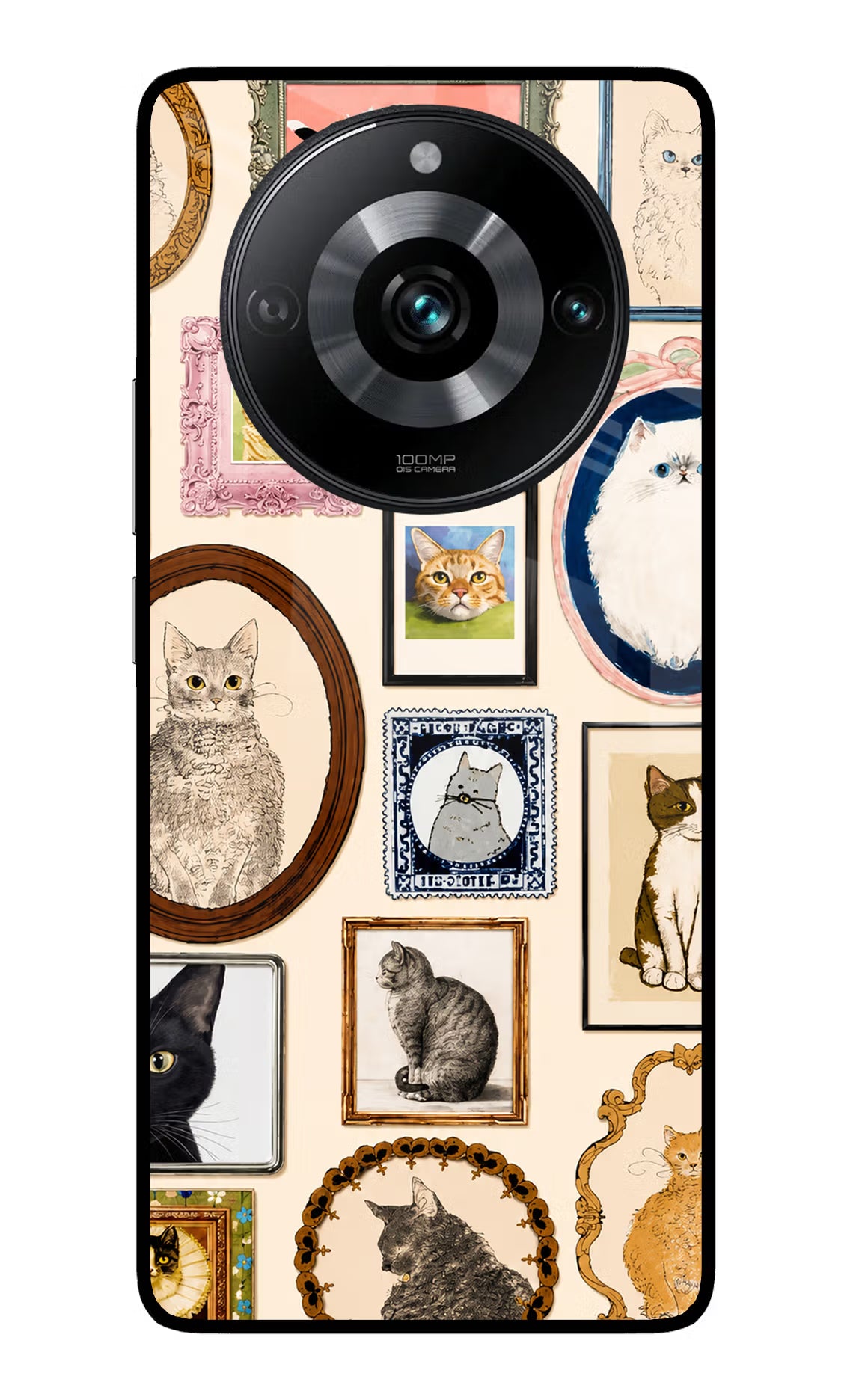 Mirror Cats Realme 11 Pro/Pro+ 5G Glass Case - Mirror Cats Realme 11 Pro/Pro+ 5G Glass Case Mirror Cats Realme 11 Pro/Pro+ 5G Glass Case