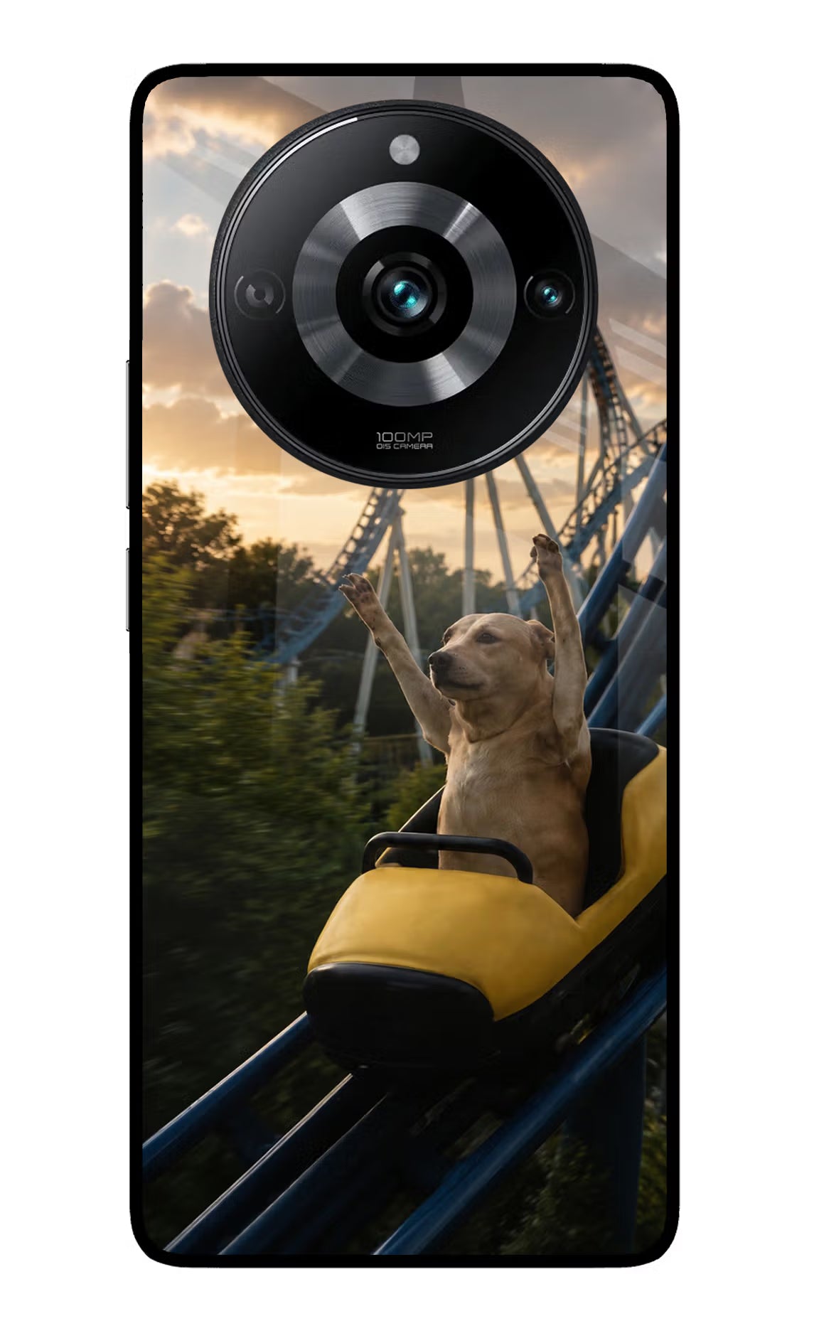Rollercoaster Dog Realme 11 Pro/Pro+ 5G Glass Case - Rollercoaster Dog Realme 11 Pro/Pro+ 5G Glass Case Rollercoaster Dog Realme 11 Pro/Pro+ 5G Glass Case
