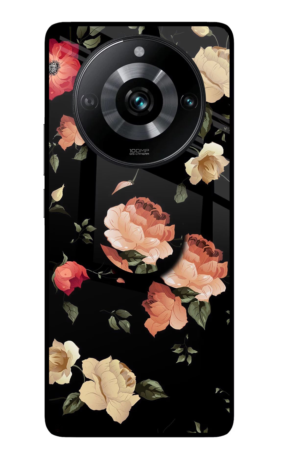 Flowers Realme 11 Pro/Pro+ 5G Glass Case - Flowers Realme 11 Pro/Pro+ 5G Glass Case Flowers Realme 11 Pro/Pro+ 5G Glass Case