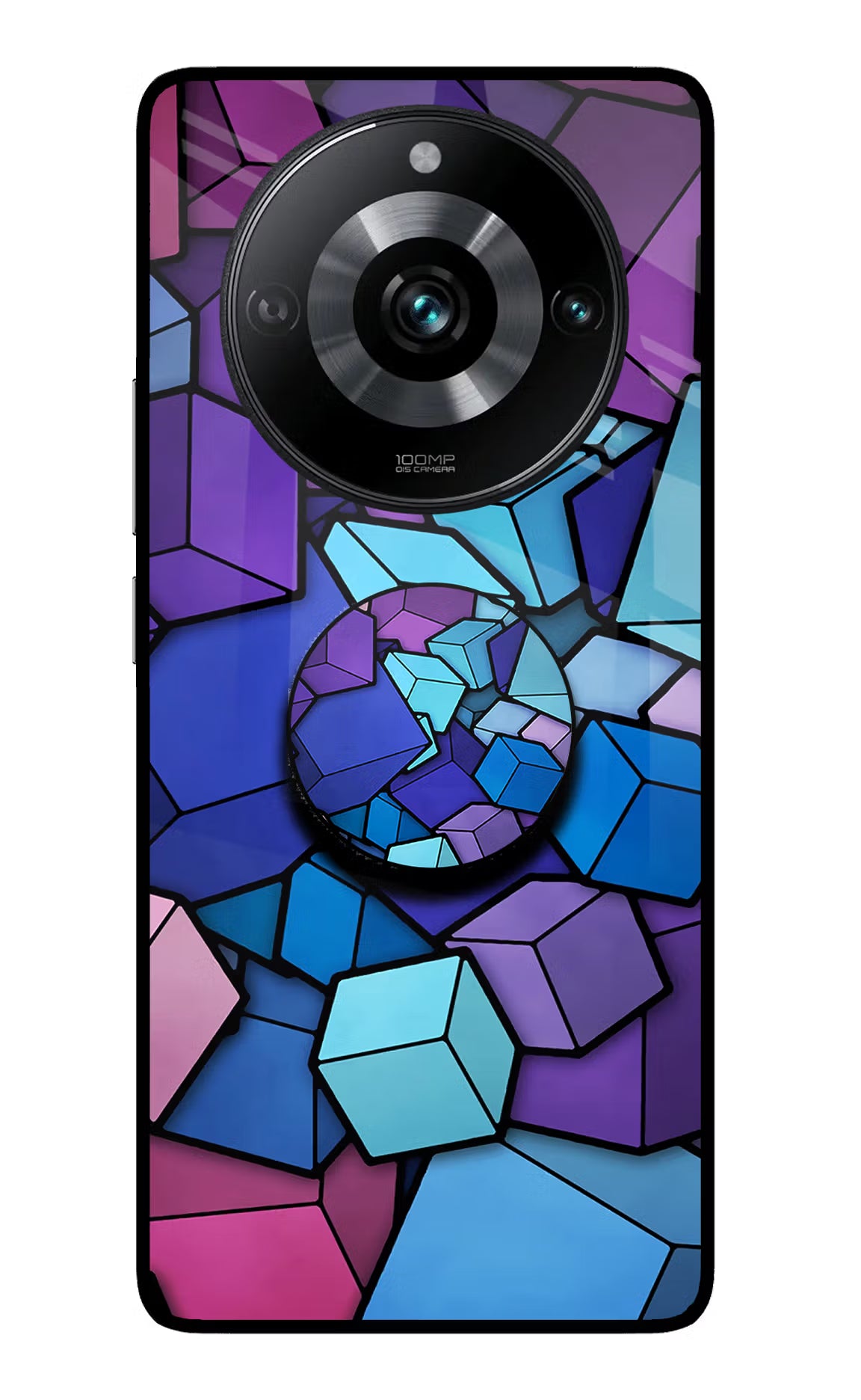 Cubic Abstract Realme 11 Pro/Pro+ 5G Glass Case - Cubic Abstract Realme 11 Pro/Pro+ 5G Glass Case Cubic Abstract Realme 11 Pro/Pro+ 5G Glass Case