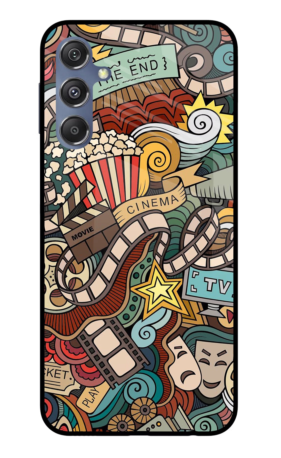 Cinema Abstract Samsung M34 5G/F34 5G Glass Case - Cinema Abstract Samsung M34 5G/F34 5G Glass Case Cinema Abstract Samsung M34 5G/F34 5G Glass Case