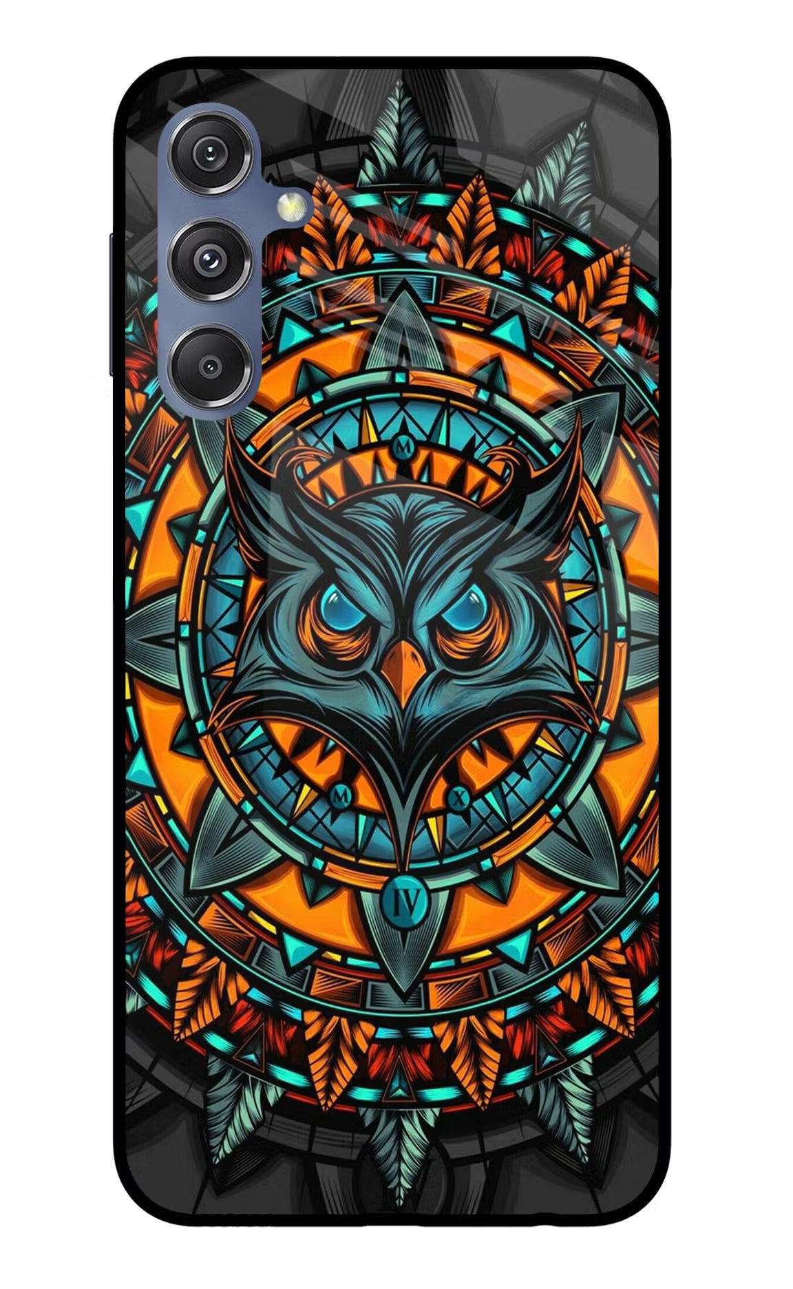 Angry Owl Art Samsung M34 5G/F34 5G Glass Case - Angry Owl Art Samsung M34 5G/F34 5G Glass Case Angry Owl Art Samsung M34 5G/F34 5G Glass Case