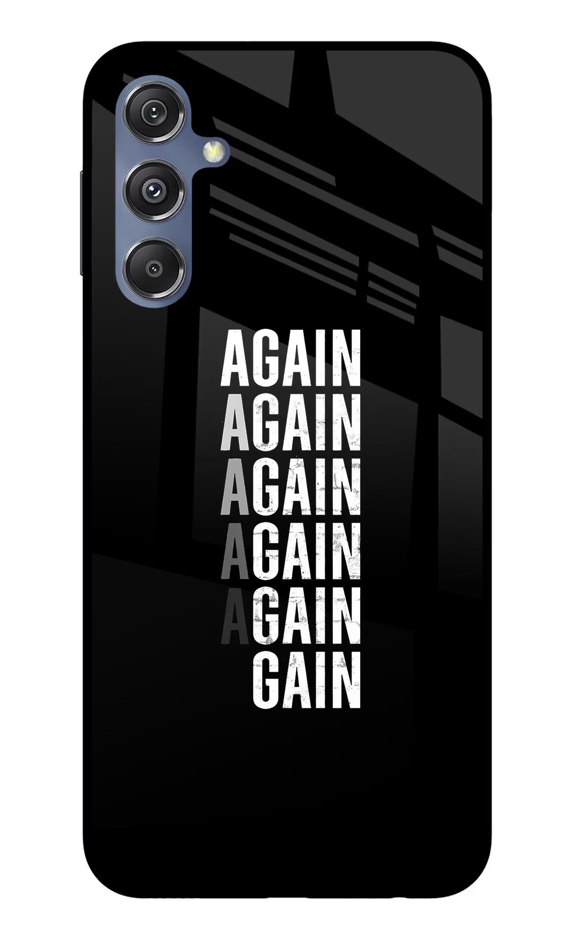 Again Again Gain Samsung M34 5G/F34 5G Glass Case - Again Again Gain Samsung M34 5G/F34 5G Glass Case Again Again Gain Samsung M34 5G/F34 5G Glass Case