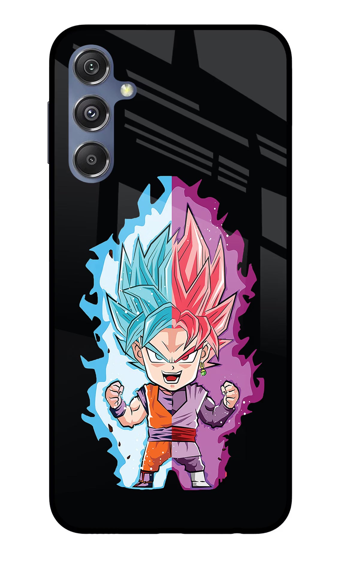 Chota Goku Samsung M34 5G/F34 5G Glass Case - Chota Goku Samsung M34 5G/F34 5G Glass Case Chota Goku Samsung M34 5G/F34 5G Glass Case