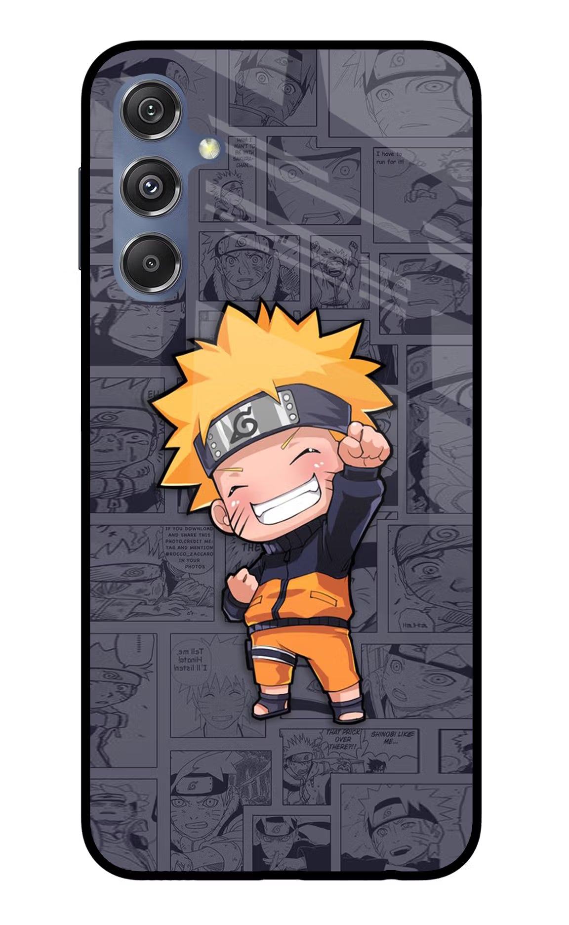 Chota Naruto Samsung M34 5G/F34 5G Glass Case - Chota Naruto Samsung M34 5G/F34 5G Glass Case Chota Naruto Samsung M34 5G/F34 5G Glass Case
