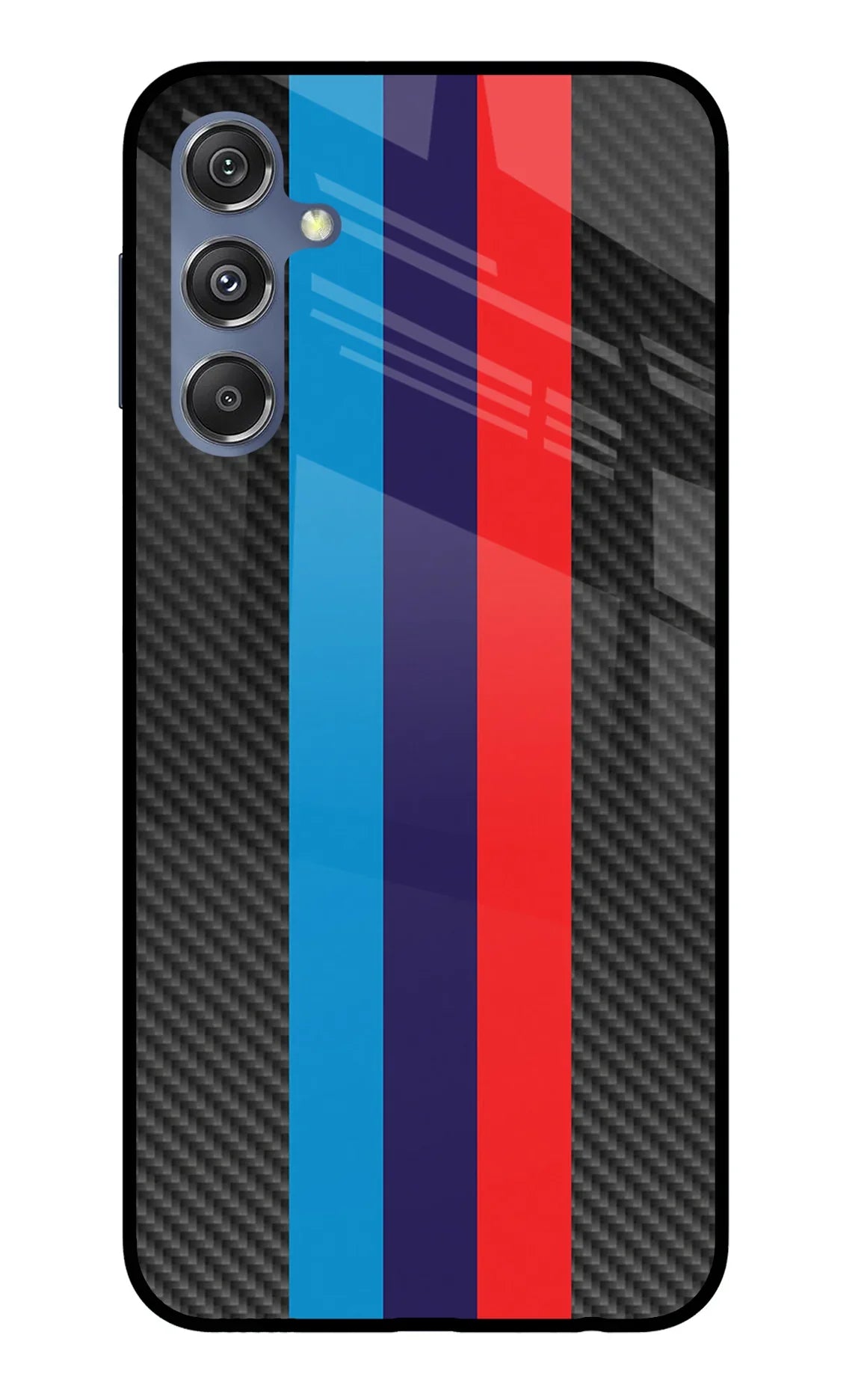 BMW Stripes Pattern Samsung M34 5G/F34 5G Glass Case - BMW Stripes Pattern Samsung M34 5G/F34 5G Glass Case BMW Stripes Pattern Samsung M34 5G/F34 5G Glass Case