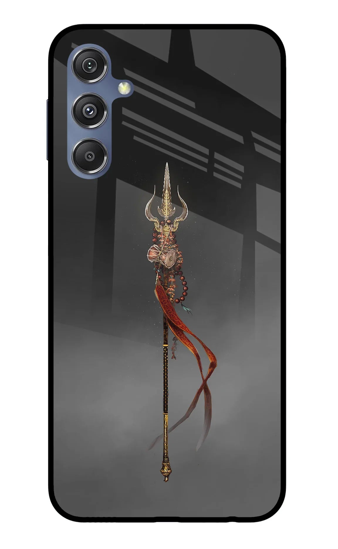 Shiv Trishul Samsung M34 5G/F34 5G Glass Case - Shiv Trishul Samsung M34 5G/F34 5G Glass Case Shiv Trishul Samsung M34 5G/F34 5G Glass Case