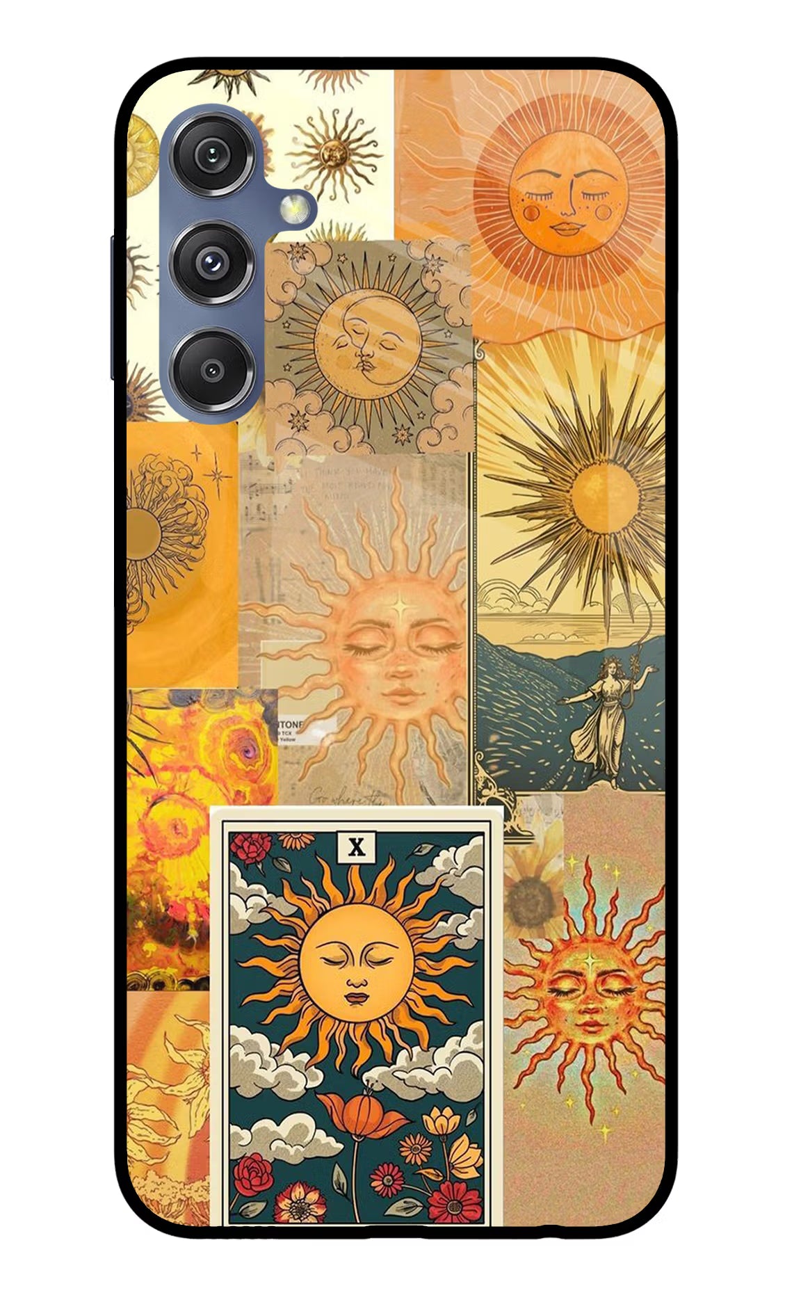 Sun Samsung M34 5G/F34 5G Glass Case - Sun Samsung M34 5G/F34 5G Glass Case Sun Samsung M34 5G/F34 5G Glass Case