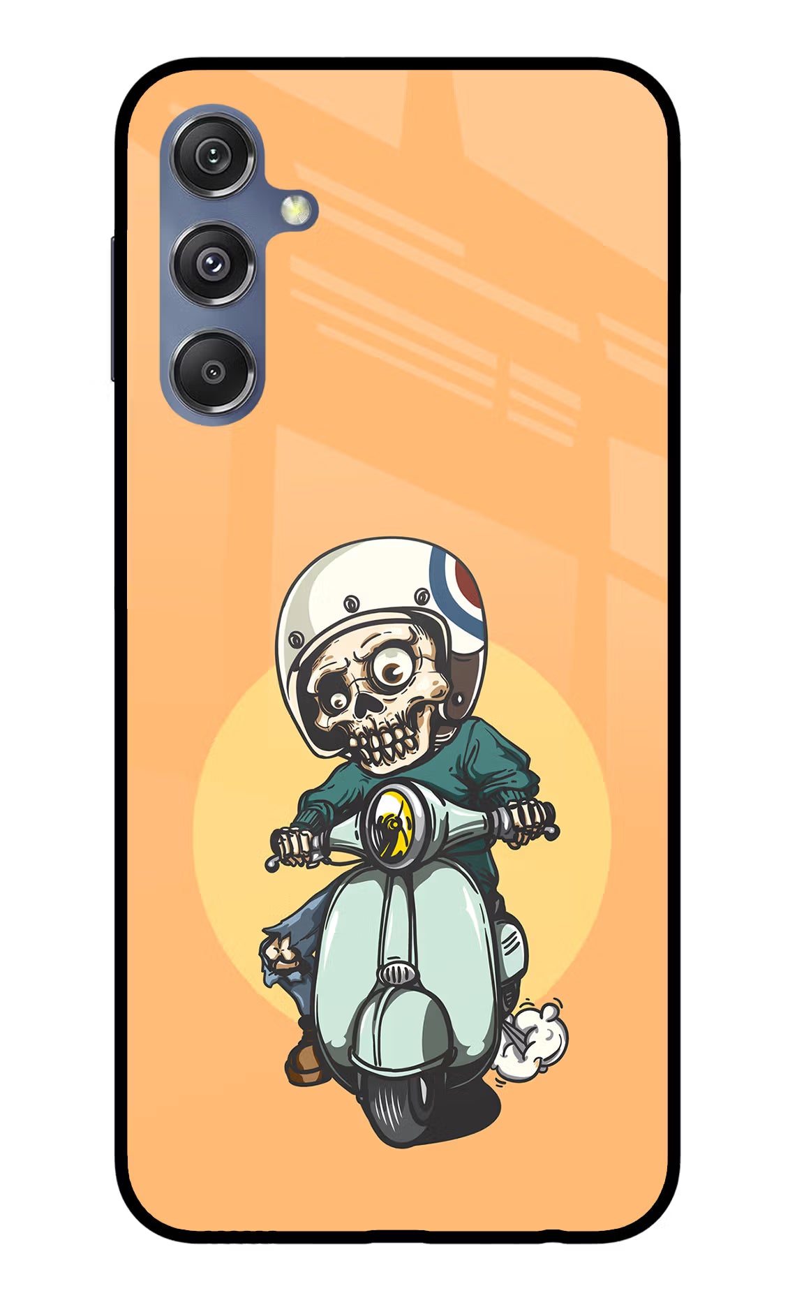 Undead Biker Samsung M34 5G/F34 5G Glass Case - Undead Biker Samsung M34 5G/F34 5G Glass Case Undead Biker Samsung M34 5G/F34 5G Glass Case
