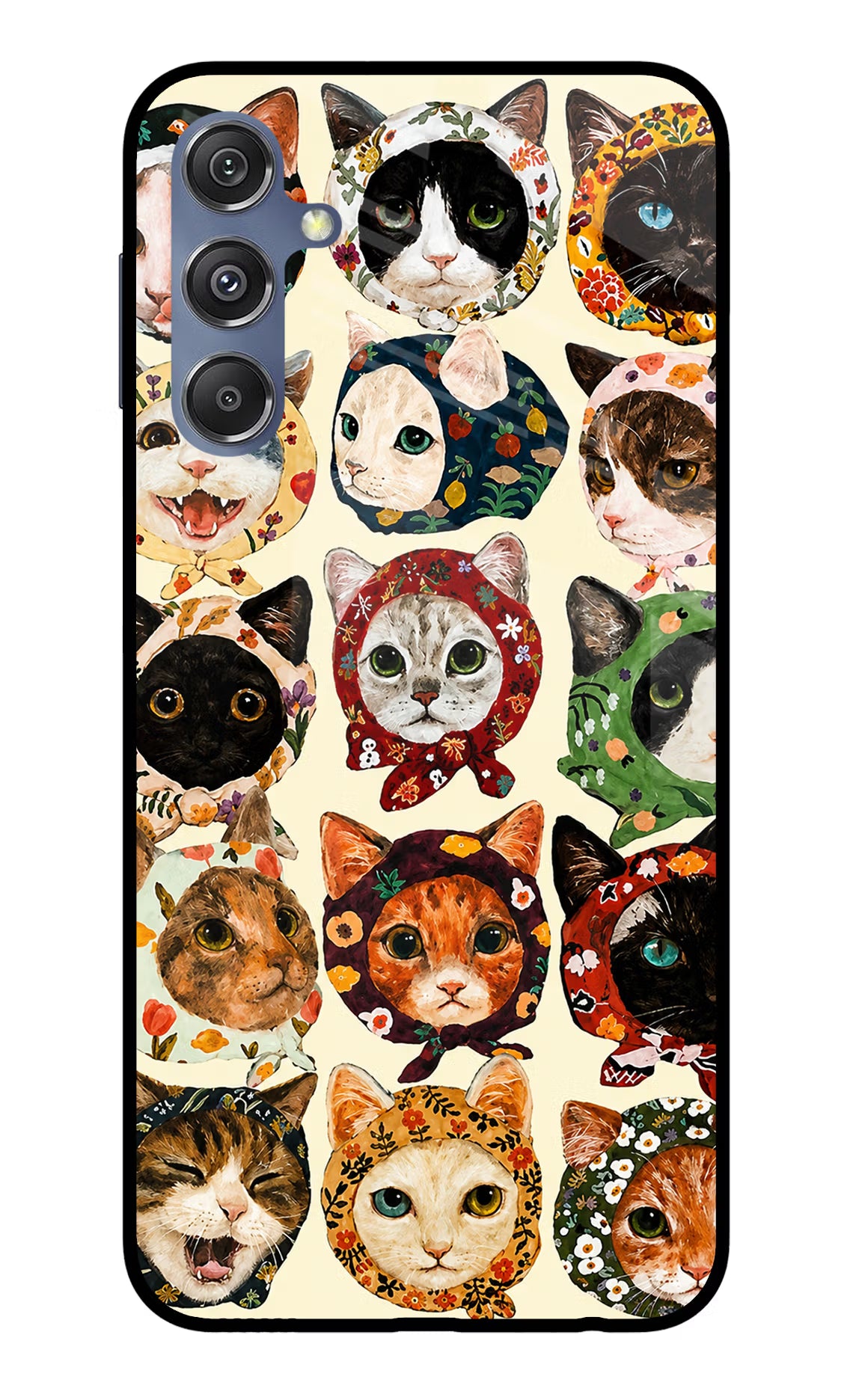 Cool Cat Samsung M34 5G/F34 5G Glass Case - Cool Cat Samsung M34 5G/F34 5G Glass Case Cool Cat Samsung M34 5G/F34 5G Glass Case