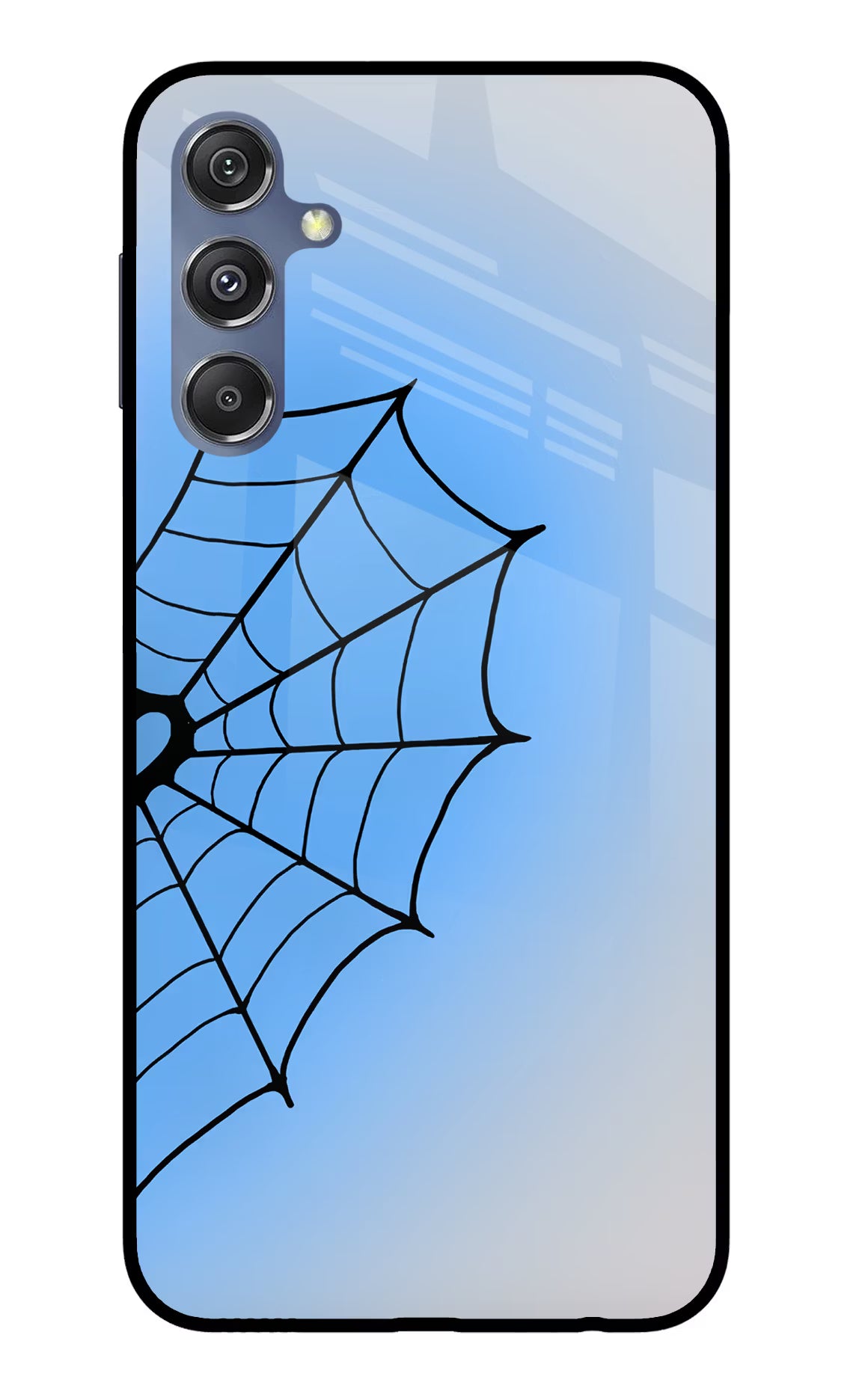 Blue Web Samsung M34 5G/F34 5G Glass Case - Blue Web Samsung M34 5G/F34 5G Glass Case Blue Web Samsung M34 5G/F34 5G Glass Case