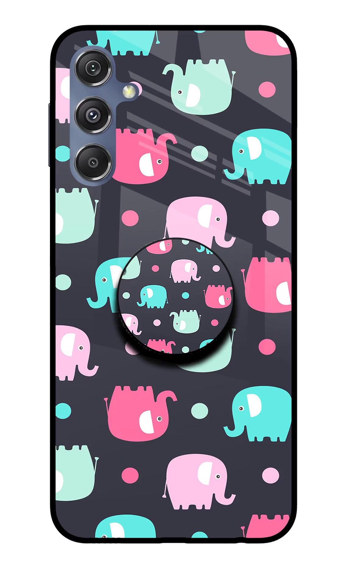 Baby Elephants Samsung M34 5G/F34 5G Glass Case - Baby Elephants Samsung M34 5G/F34 5G Glass Case Baby Elephants Samsung M34 5G/F34 5G Glass Case