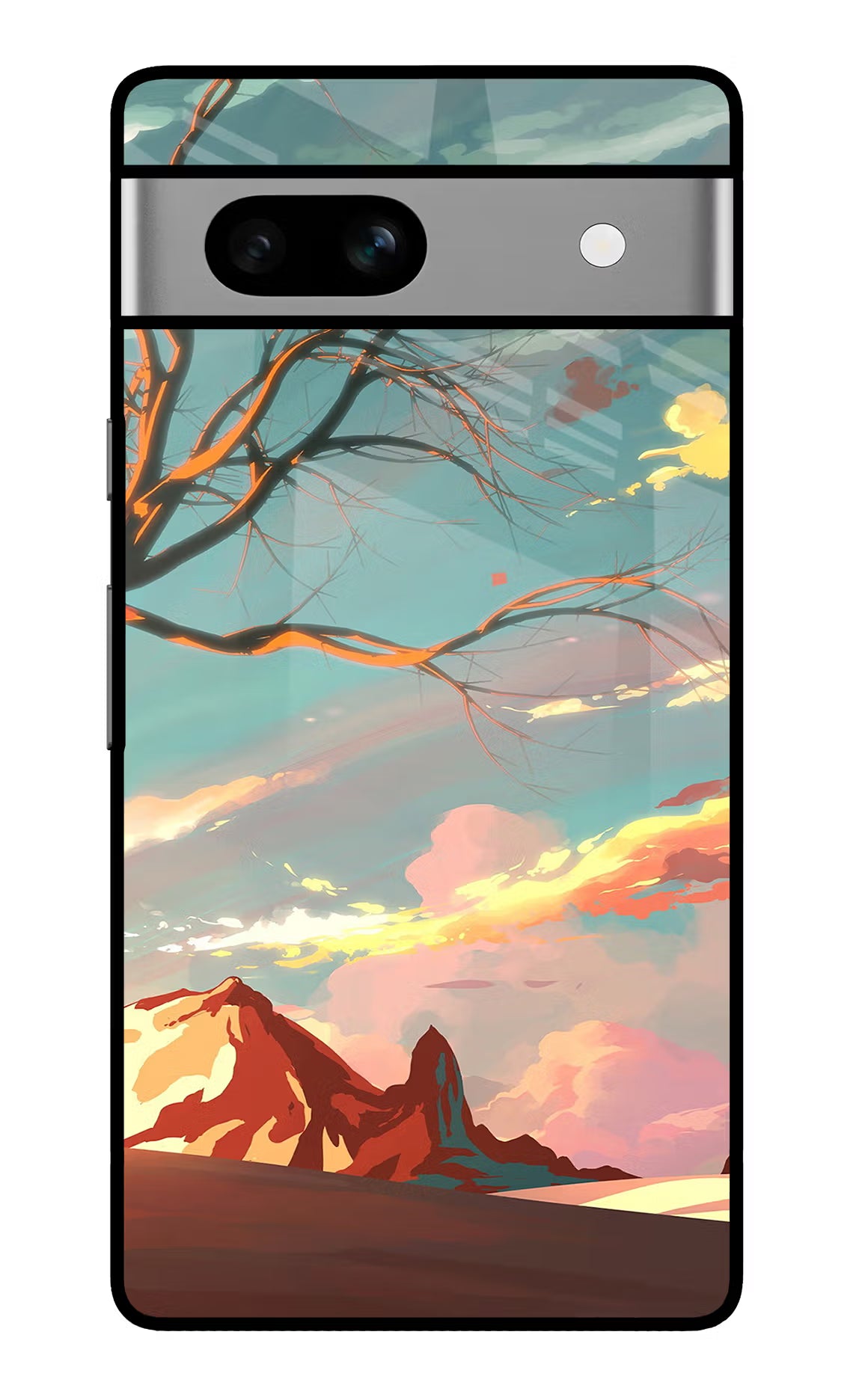 Scenery Google Pixel 7A Glass Case - Scenery Google Pixel 7A Glass Case Scenery Google Pixel 7A Glass Case