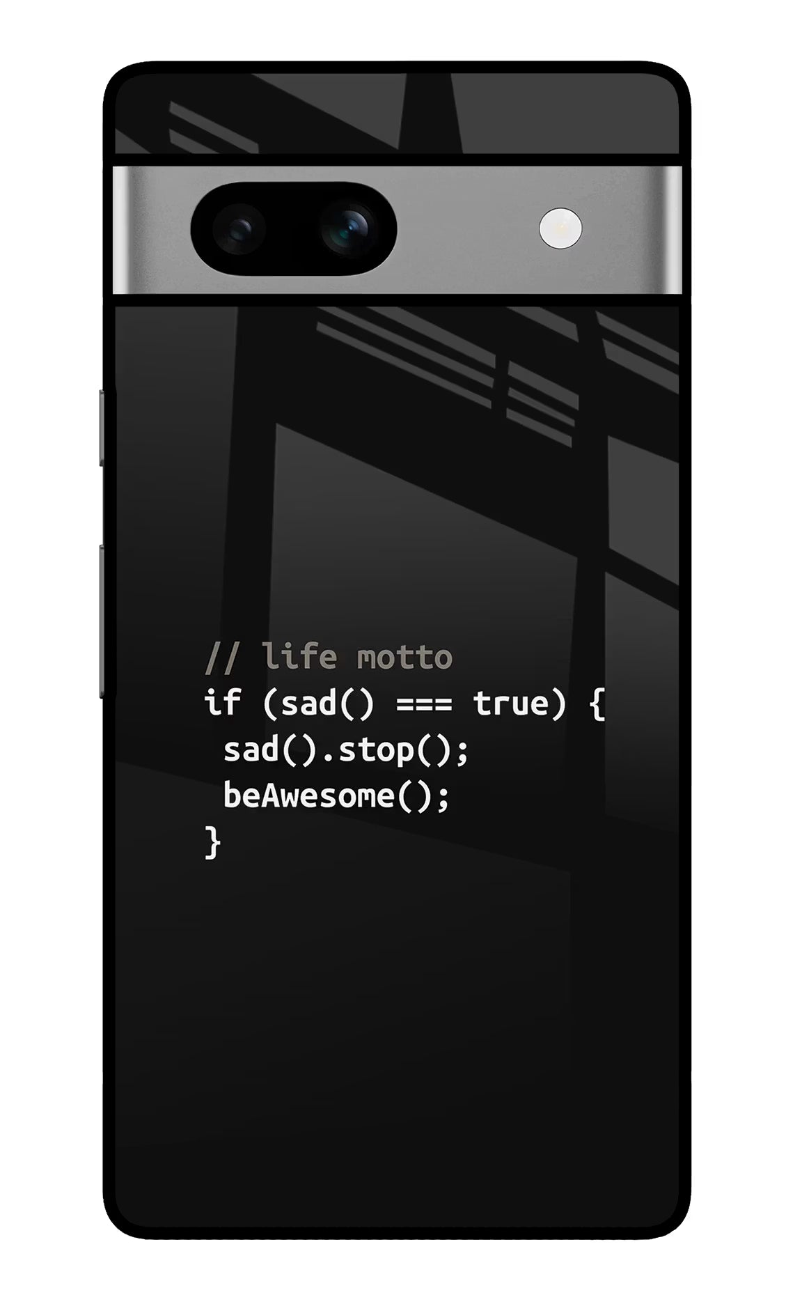 Life Motto Code Google Pixel 7A Glass Case - Life Motto Code Google Pixel 7A Glass Case Life Motto Code Google Pixel 7A Glass Case