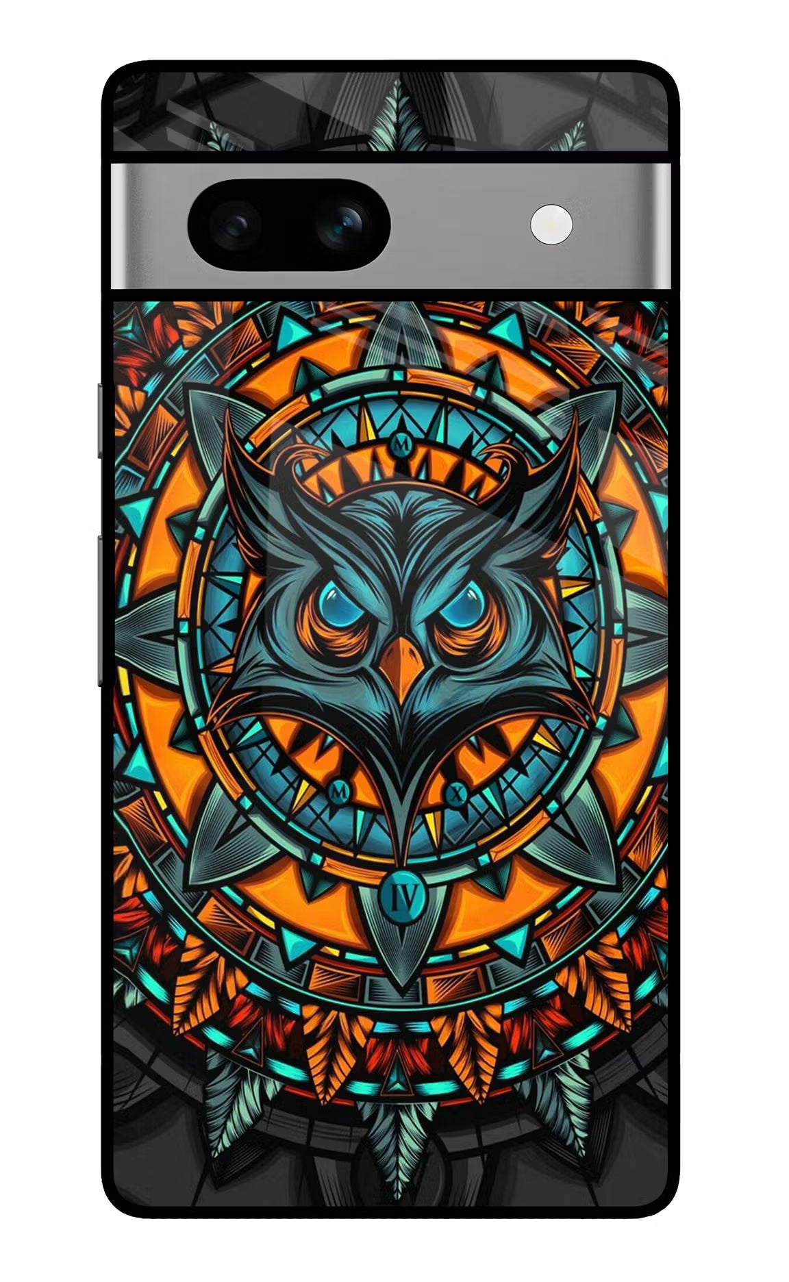 Angry Owl Art Google Pixel 7A Glass Case - Angry Owl Art Google Pixel 7A Glass Case Angry Owl Art Google Pixel 7A Glass Case