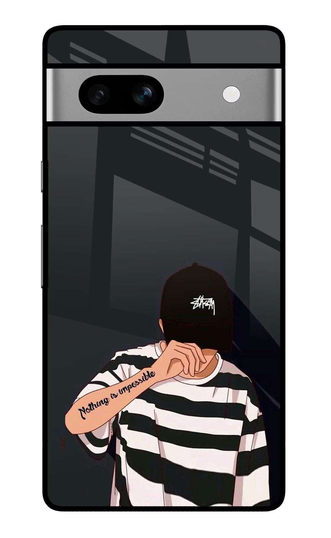 Aesthetic Boy Google Pixel 7A Glass Case - Aesthetic Boy Google Pixel 7A Glass Case Aesthetic Boy Google Pixel 7A Glass Case