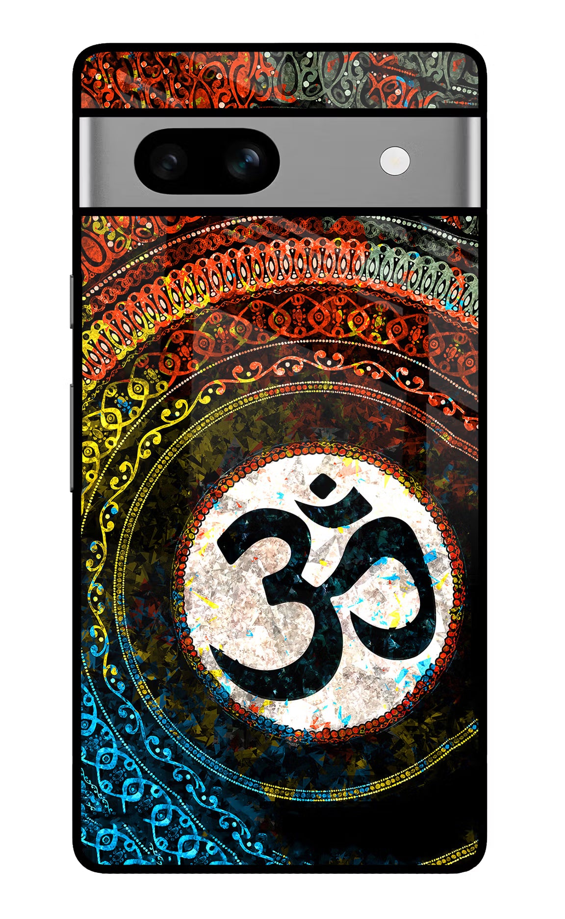 Om Cultural Google Pixel 7A Glass Case - Om Cultural Google Pixel 7A Glass Case Om Cultural Google Pixel 7A Glass Case