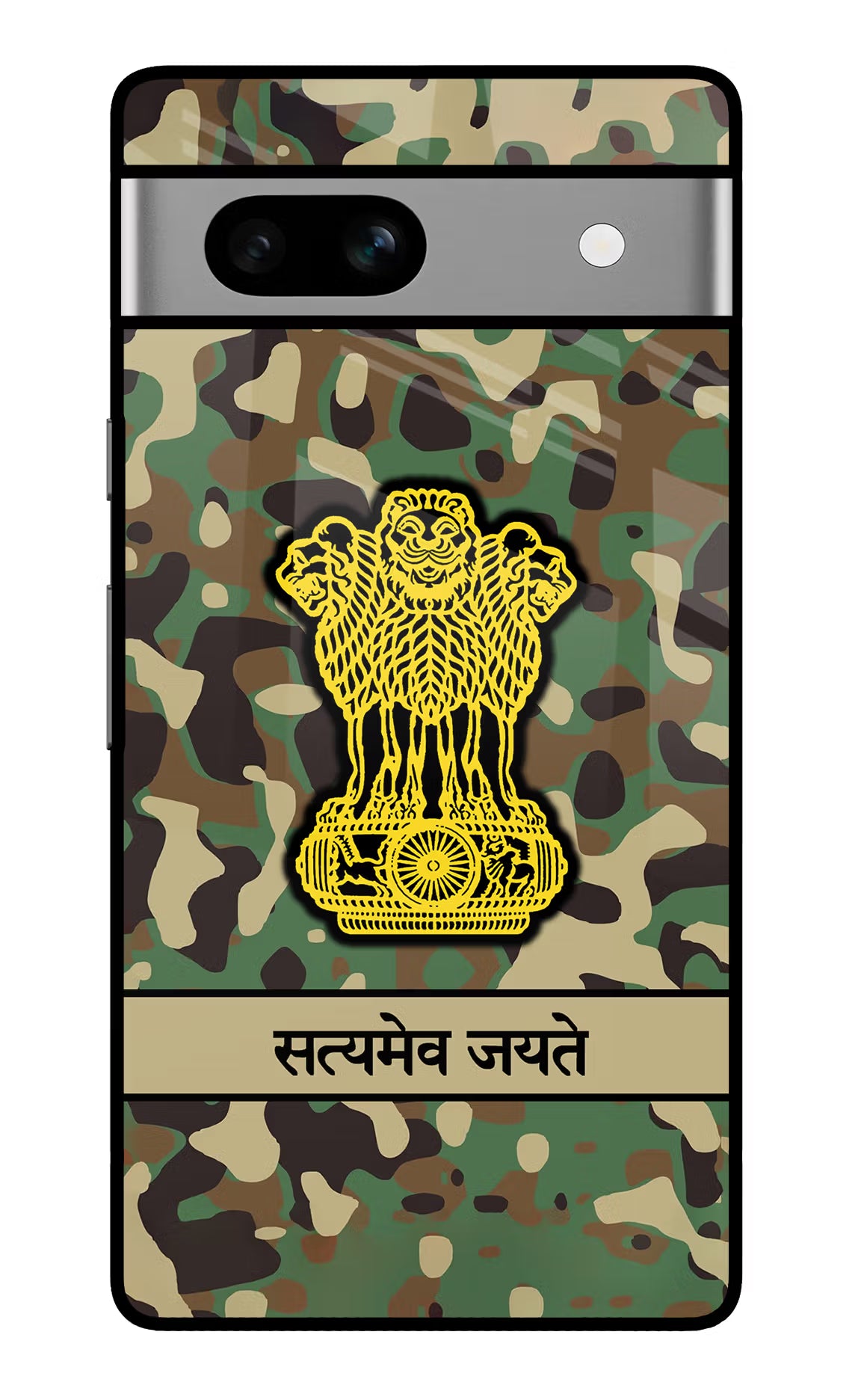 Satyamev Jayate Army Google Pixel 7A Glass Case - Satyamev Jayate Army Google Pixel 7A Glass Case Satyamev Jayate Army Google Pixel 7A Glass Case
