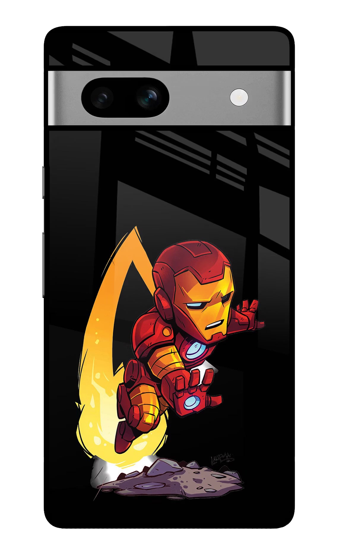 IronMan Google Pixel 7A Glass Case - IronMan Google Pixel 7A Glass Case IronMan Google Pixel 7A Glass Case