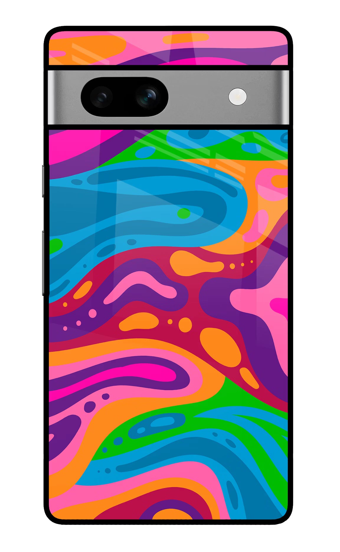 Trippy Pattern Google Pixel 7A Glass Case - Trippy Pattern Google Pixel 7A Glass Case Trippy Pattern Google Pixel 7A Glass Case