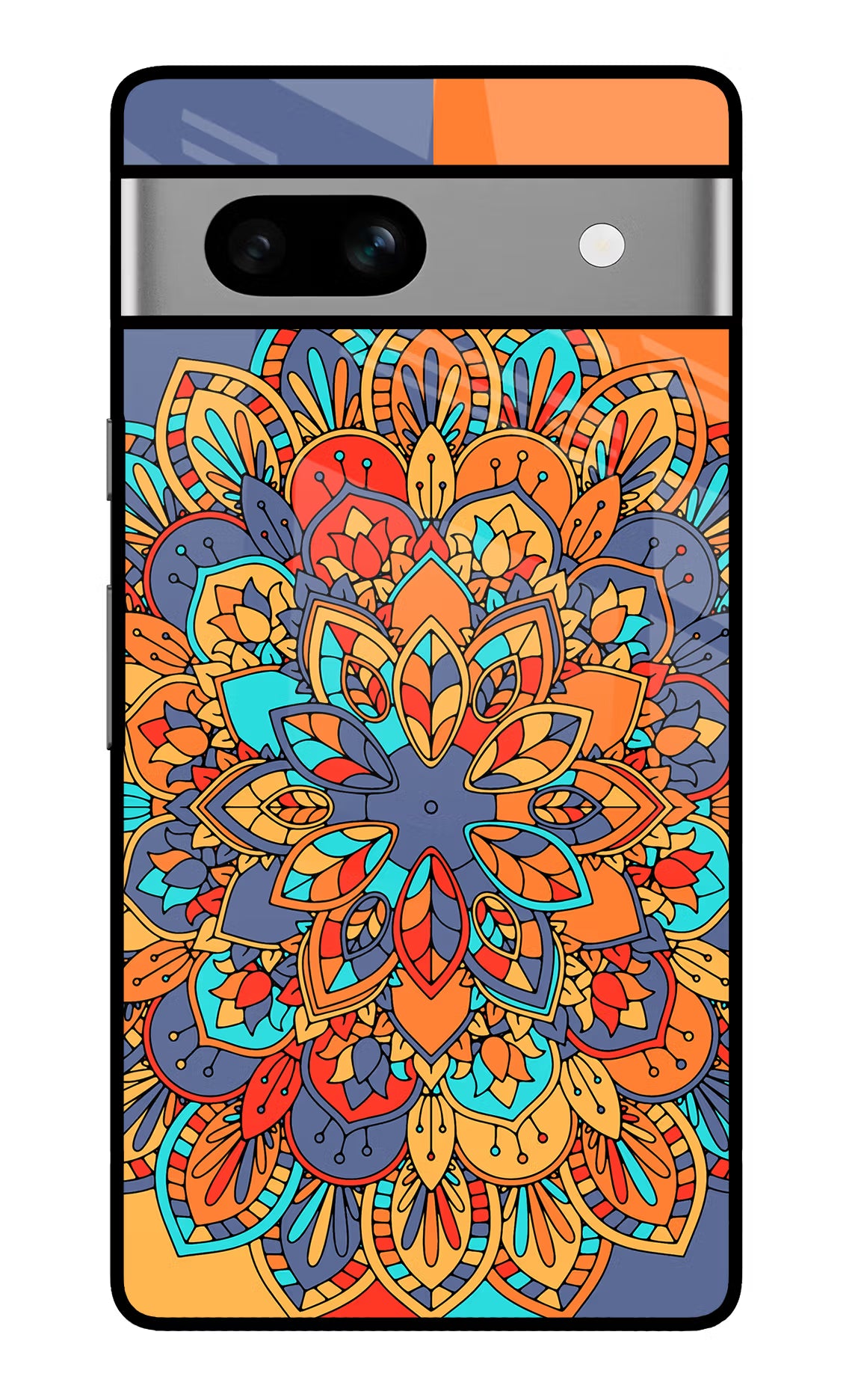 Color Mandala Google Pixel 7A Glass Case - Color Mandala Google Pixel 7A Glass Case Color Mandala Google Pixel 7A Glass Case