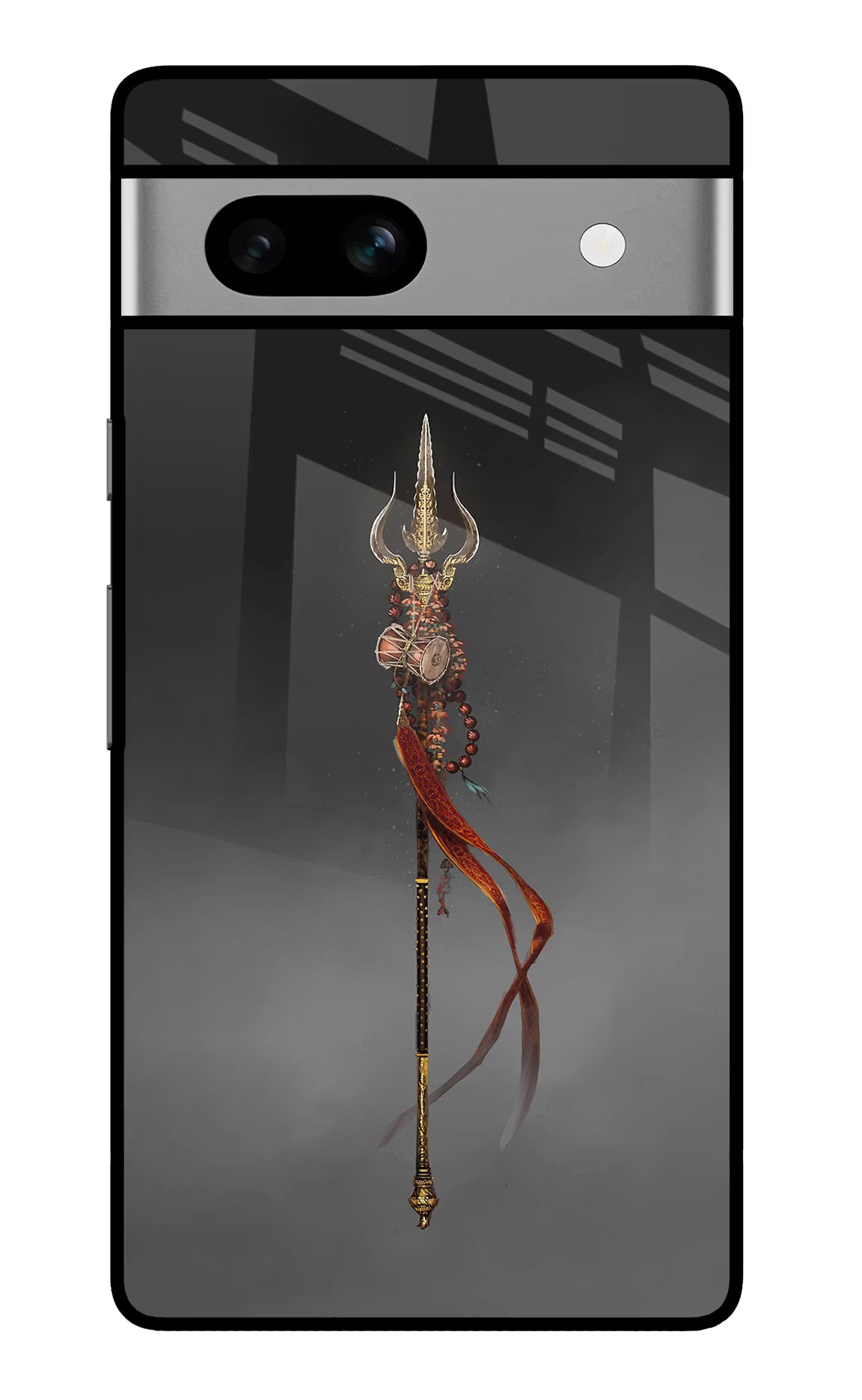 Shiv Trishul Google Pixel 7A Glass Case - Shiv Trishul Google Pixel 7A Glass Case Shiv Trishul Google Pixel 7A Glass Case