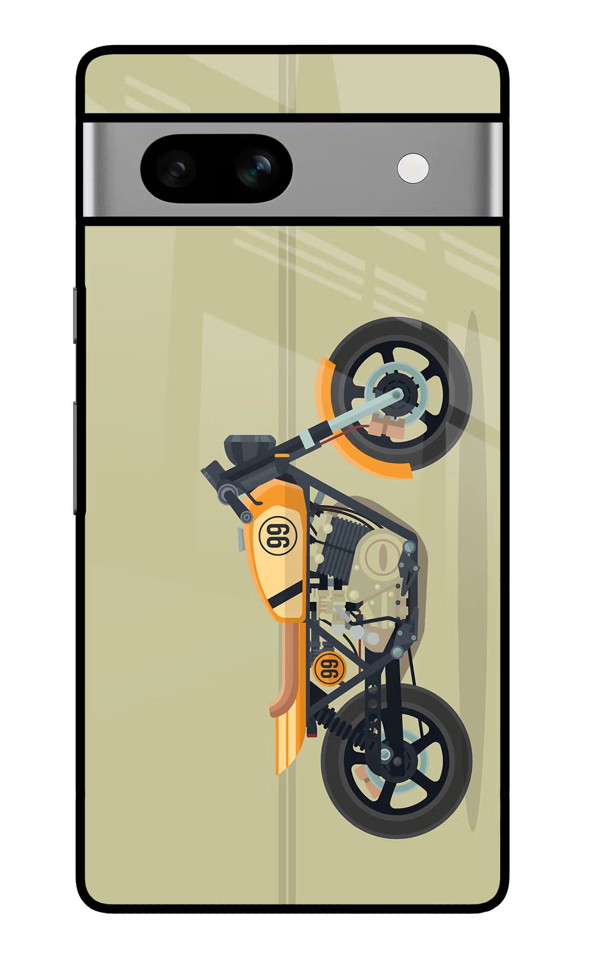 Vertical Speedster Google Pixel 7A Glass Case - Vertical Speedster Google Pixel 7A Glass Case Vertical Speedster Google Pixel 7A Glass Case