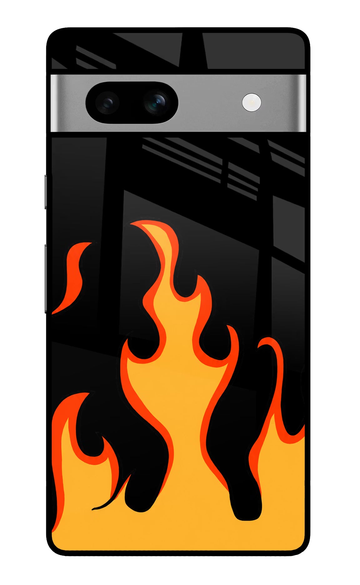 Fired Up – Black Google Pixel 7A Glass Case - Fired Up – Black Google Pixel 7A Glass Case Fired Up – Black Google Pixel 7A Glass Case