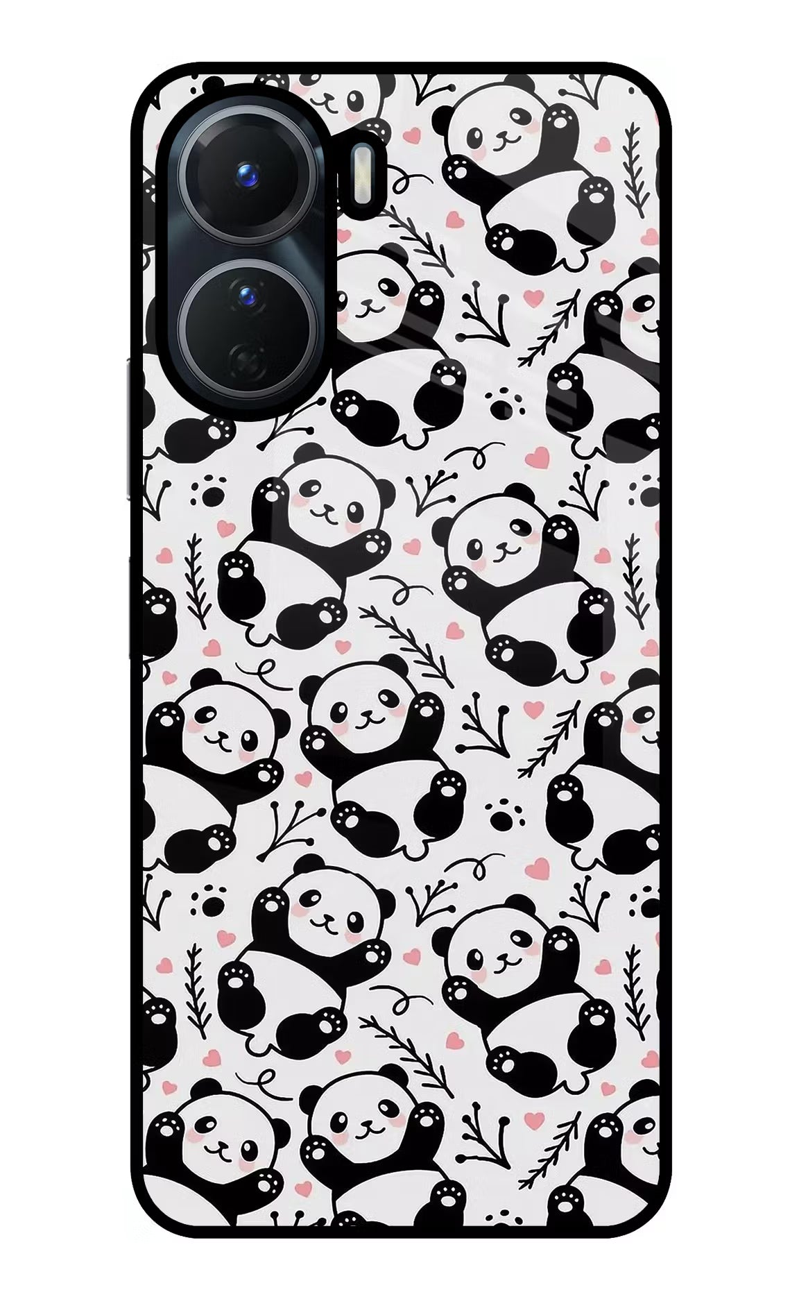 Cute Panda Vivo T2x 5G Glass Case - Cute Panda Vivo T2x 5G Glass Case Cute Panda Vivo T2x 5G Glass Case