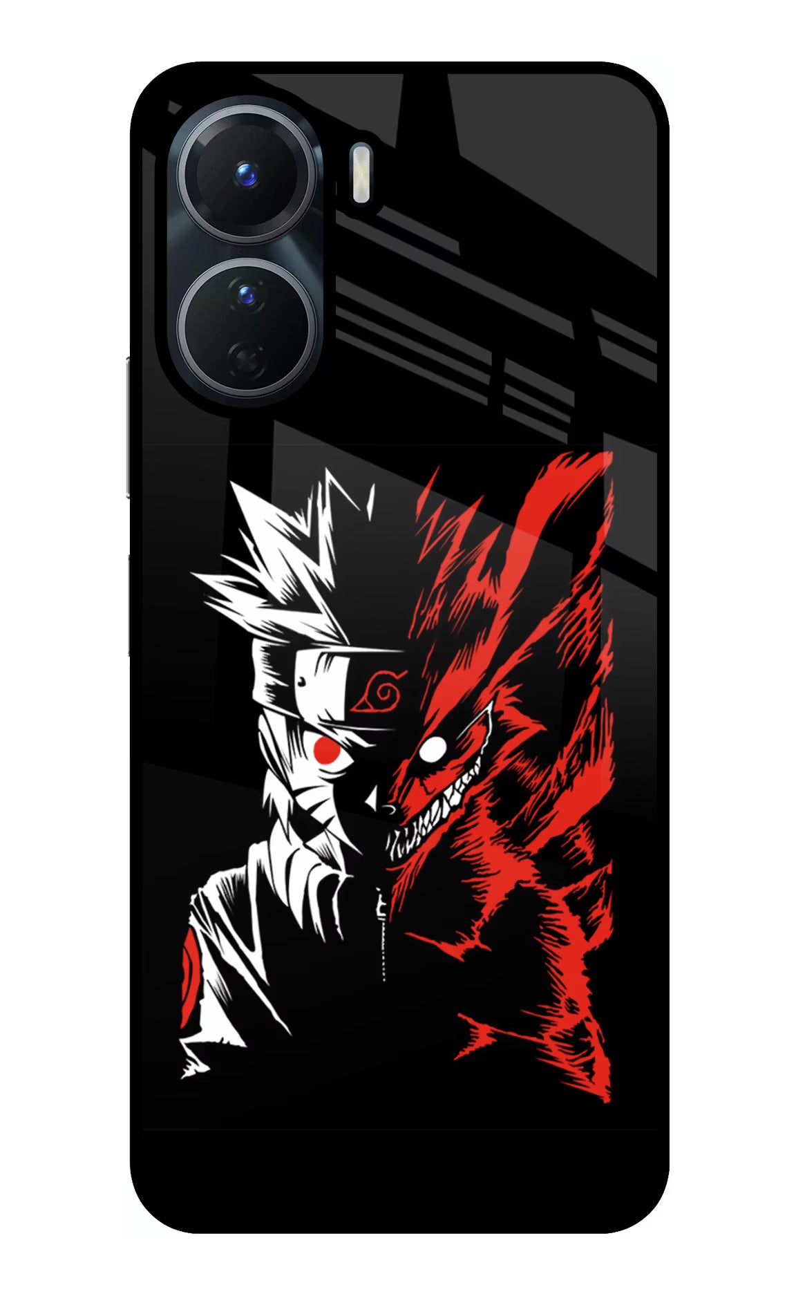 Naruto Two Face Vivo T2x 5G Glass Case - Naruto Two Face Vivo T2x 5G Glass Case Naruto Two Face Vivo T2x 5G Glass Case